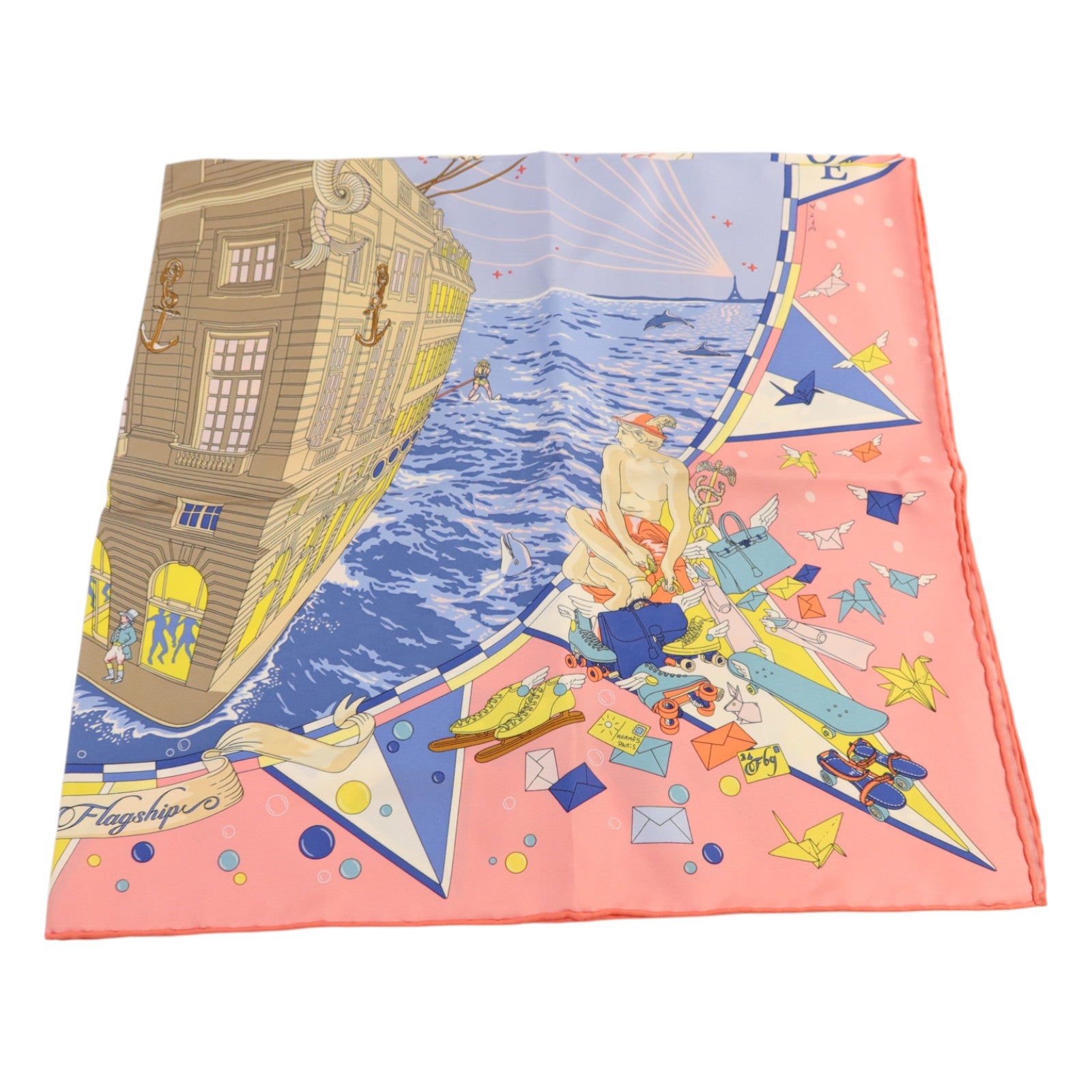 HERMES 絲質Scarf 90x90絲巾