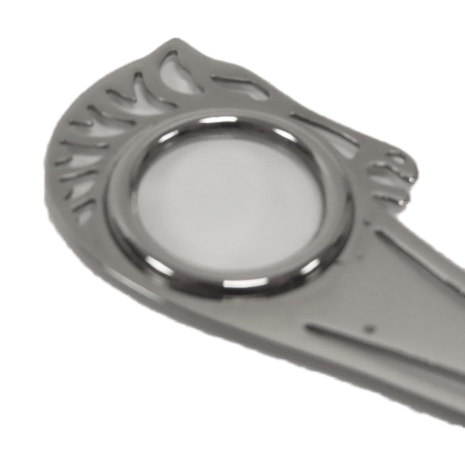 HERMES 【激減優惠】金屬Horse Magnifying Glass放大鏡萬字夾銀色