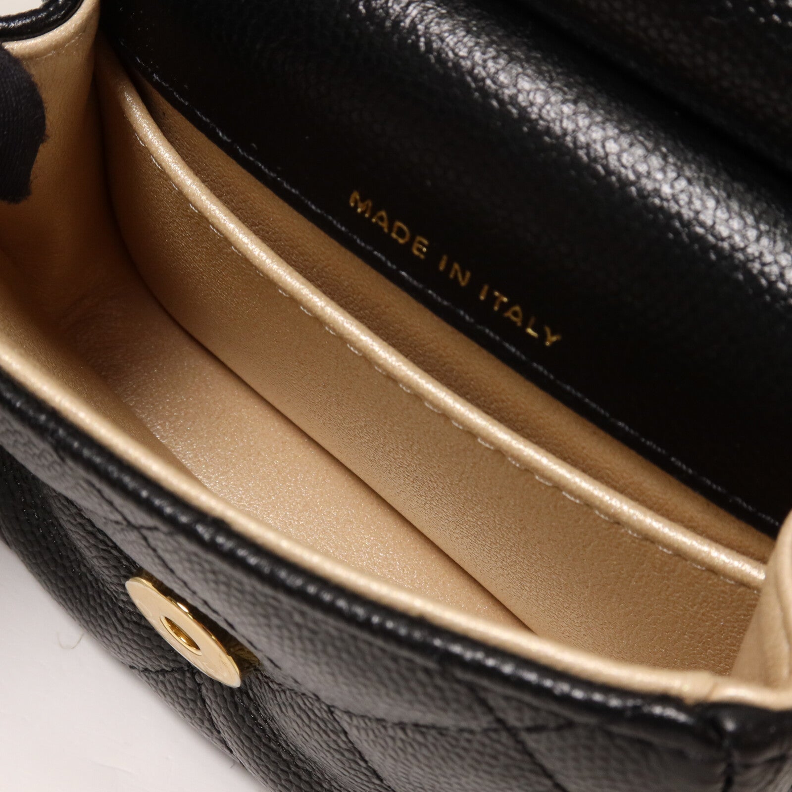 CHANEL 牛皮皮革Bar Clutch On Chain鏈帶手挽肩背兩用袋