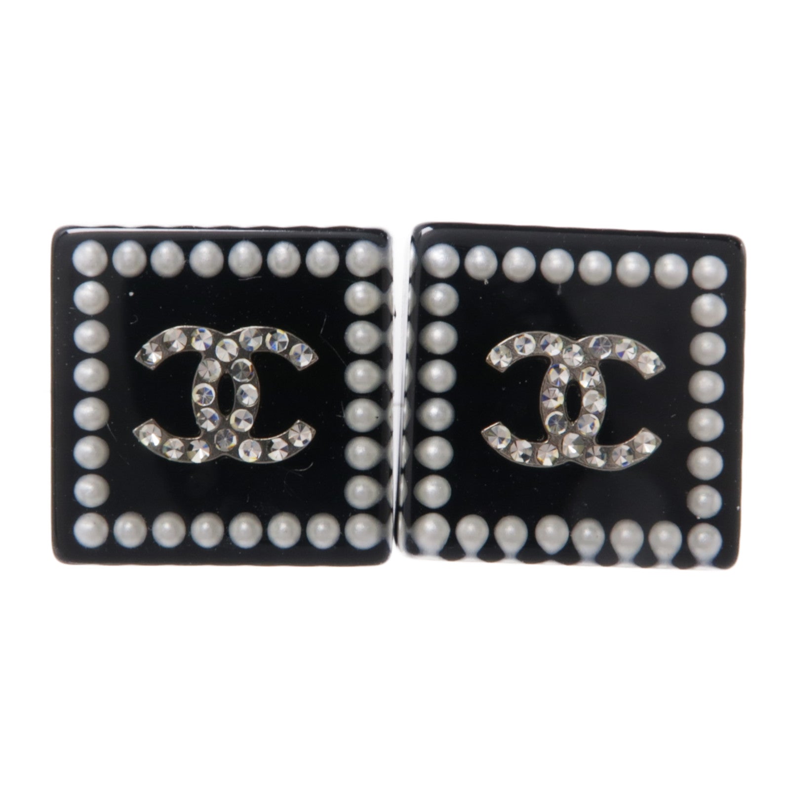 CHANEL PVC Earrings耳環黑色