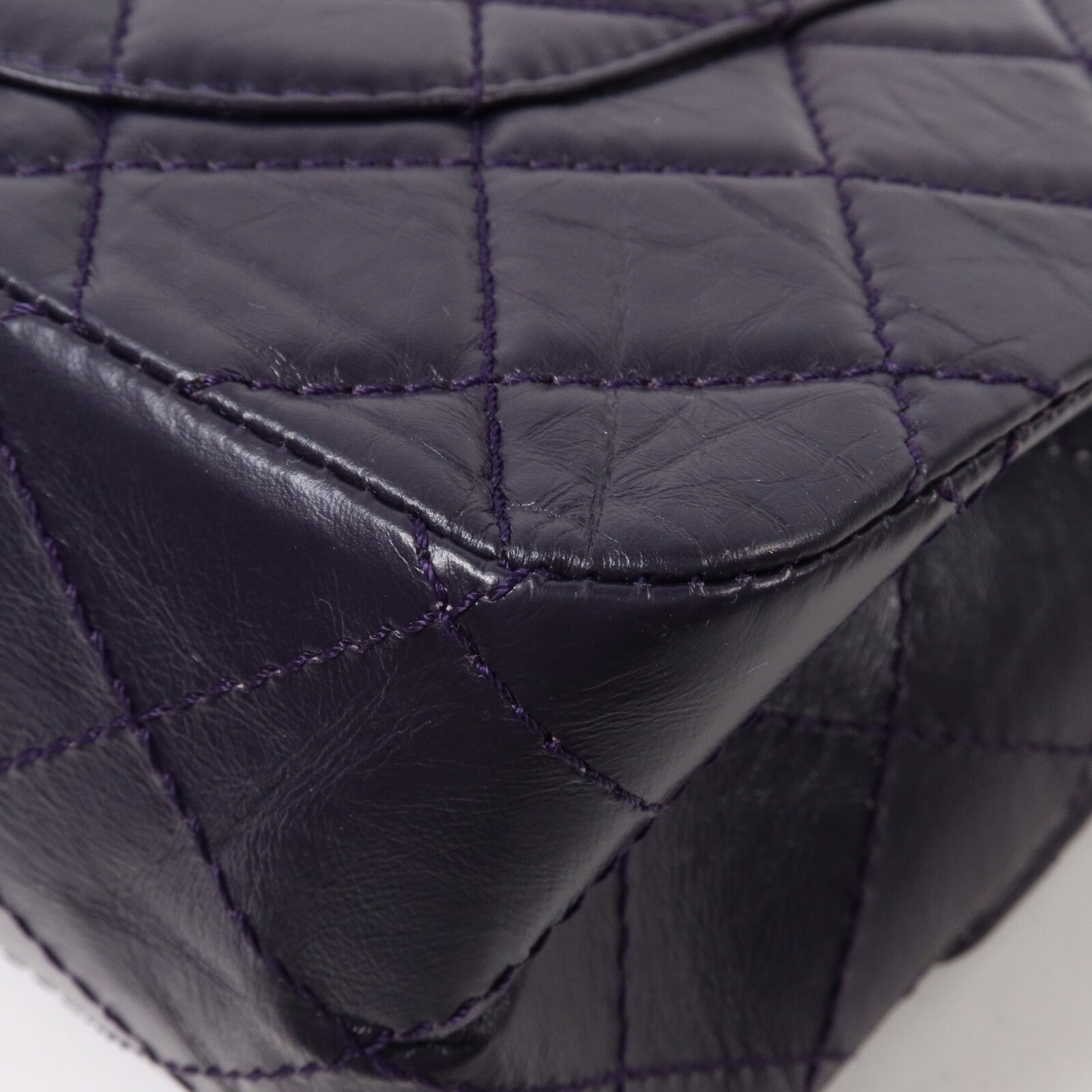 CHANEL 牛皮皮革2.55 Large鏈帶肩背袋