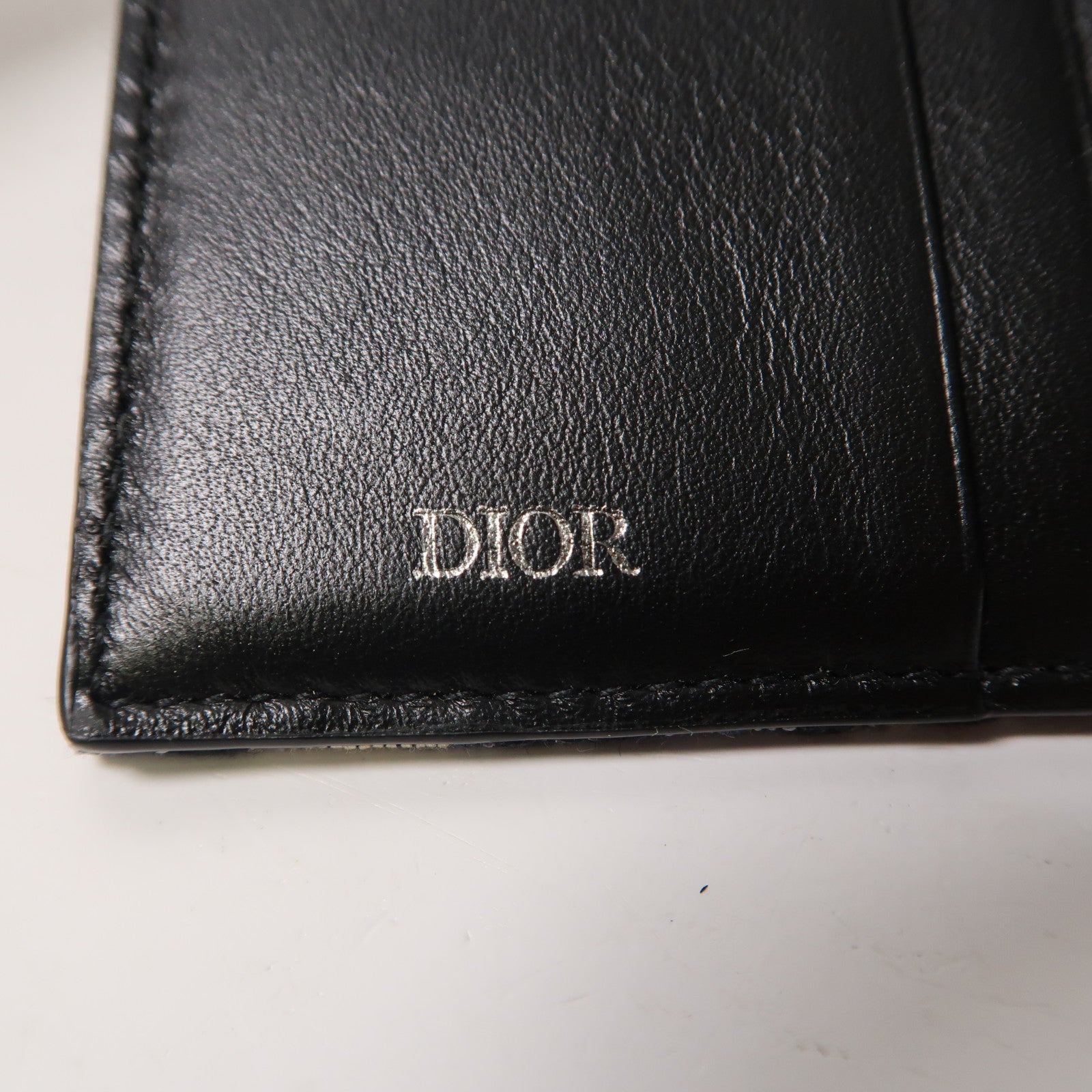 Dior 【清倉大減價】帆布Saddle Lotus Fold Wallet折疊錢包藍色