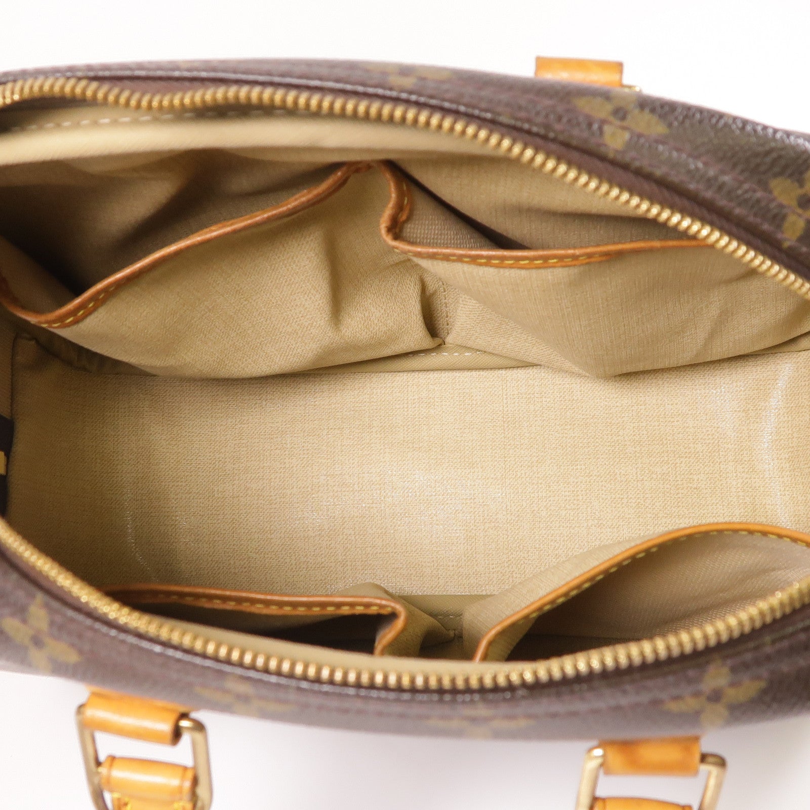 LOUIS VUITTON LV GHW Trouville Hand Bag M42228 Monogram Brown