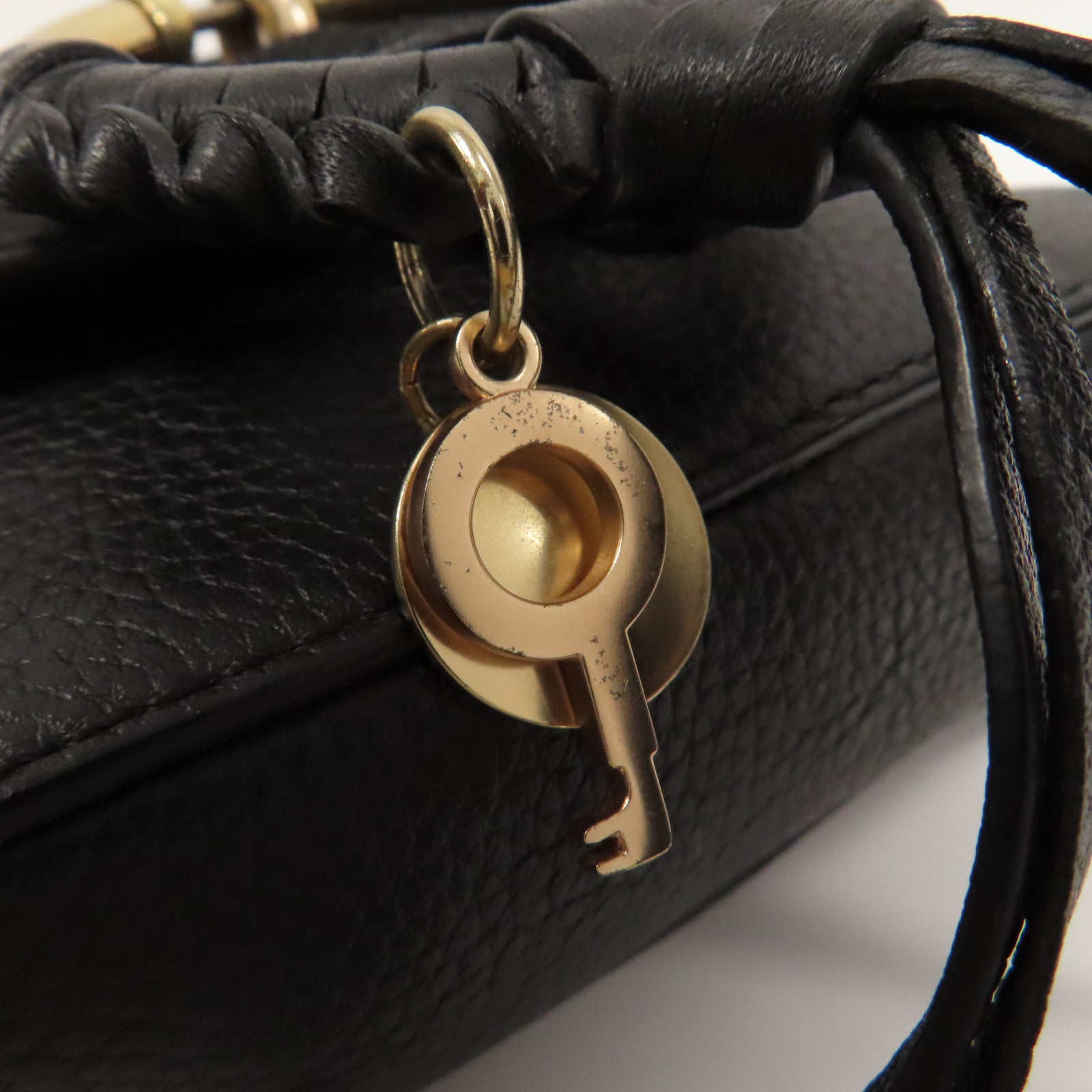 SEE BY CHLOE 【激減優惠】牛皮皮革Shoulder Bag金扣鏈帶肩背袋黑色