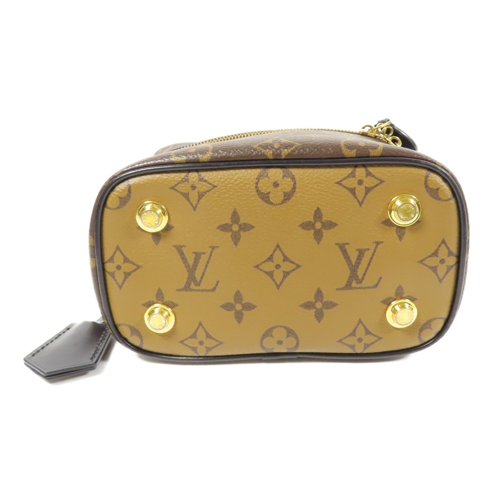 LOUIS VUITTON LV GHW Vanity PM 2 Way Shoulder Bag M45165 Monogram Reverse Brown