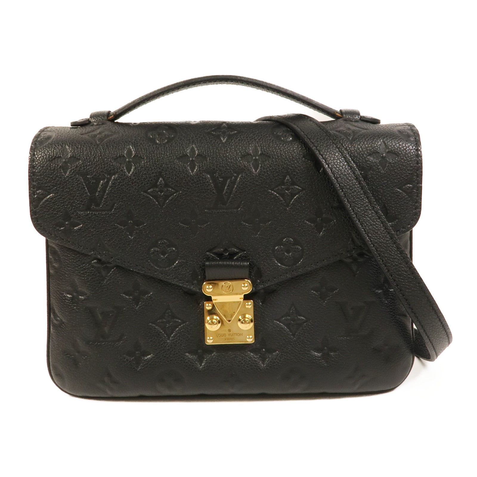 LOUIS VUITTON Monogram Empreinte Pochette Metis金扣手挽肩背兩用袋