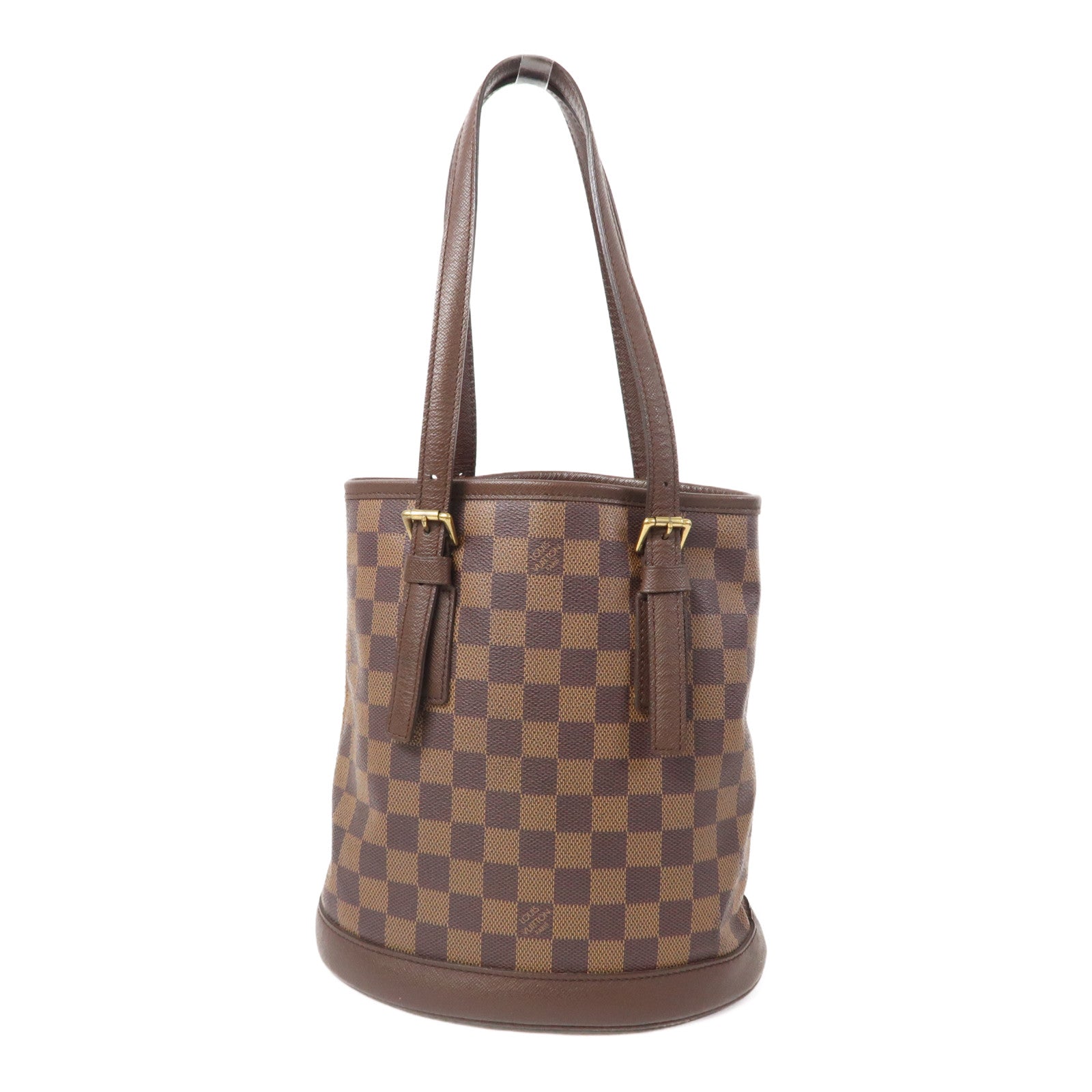 LOUIS VUITTON Damier Marais金扣肩背袋啡色