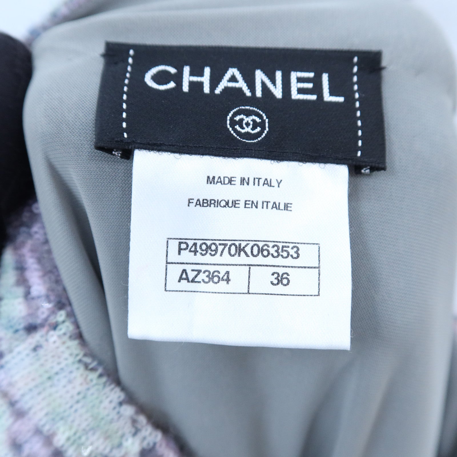 CHANEL Mohair/Nylon Knit Belted Short-Sleeve Sweater連身裙