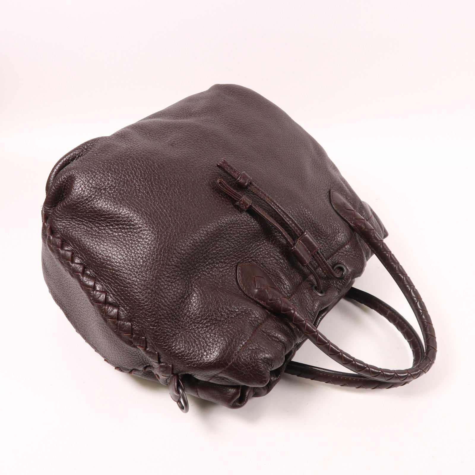 BOTTEGA VENETA 牛皮皮革Hand Bag手挽袋棕色