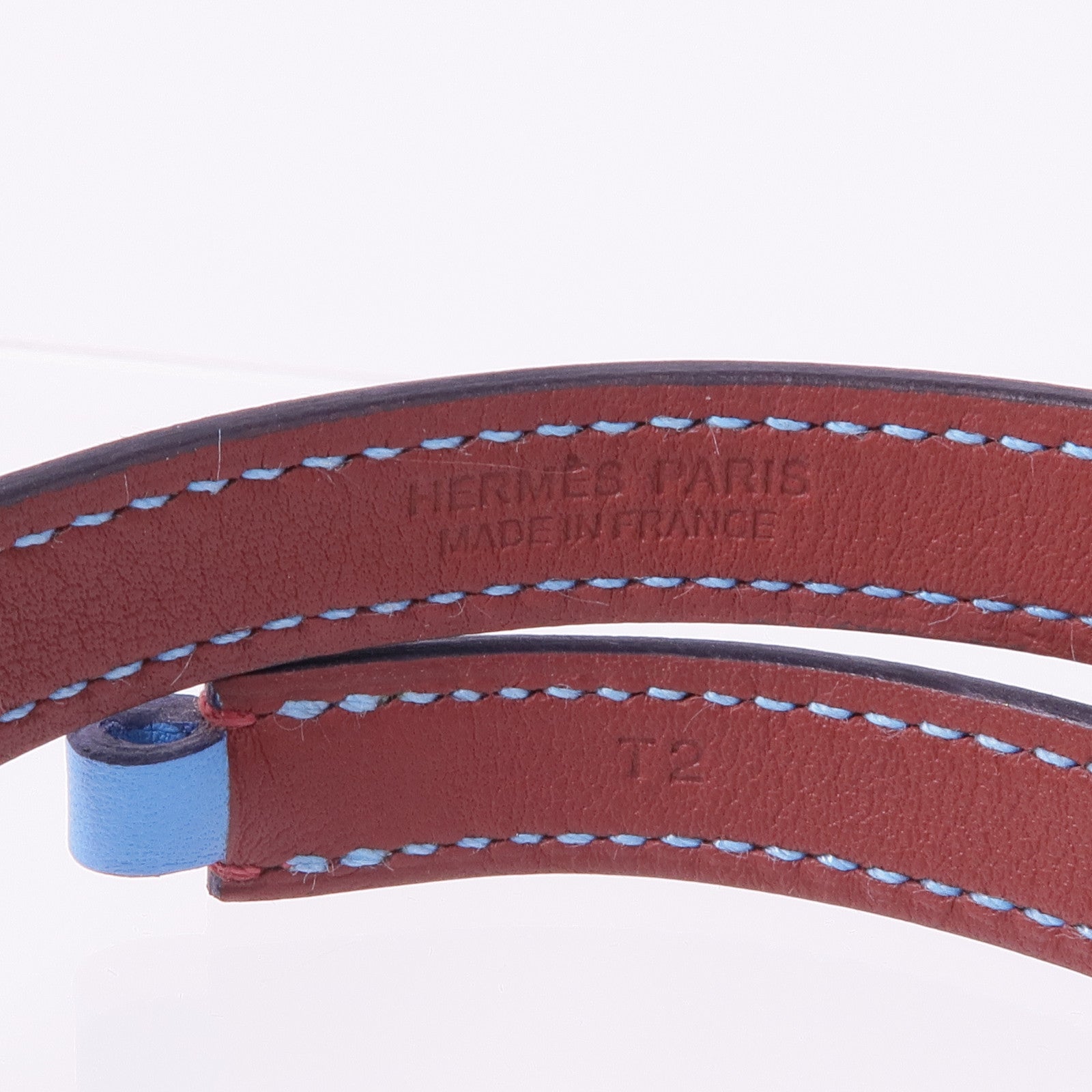 HERMES Swift皮革Rivale Double Tour銀扣手帶