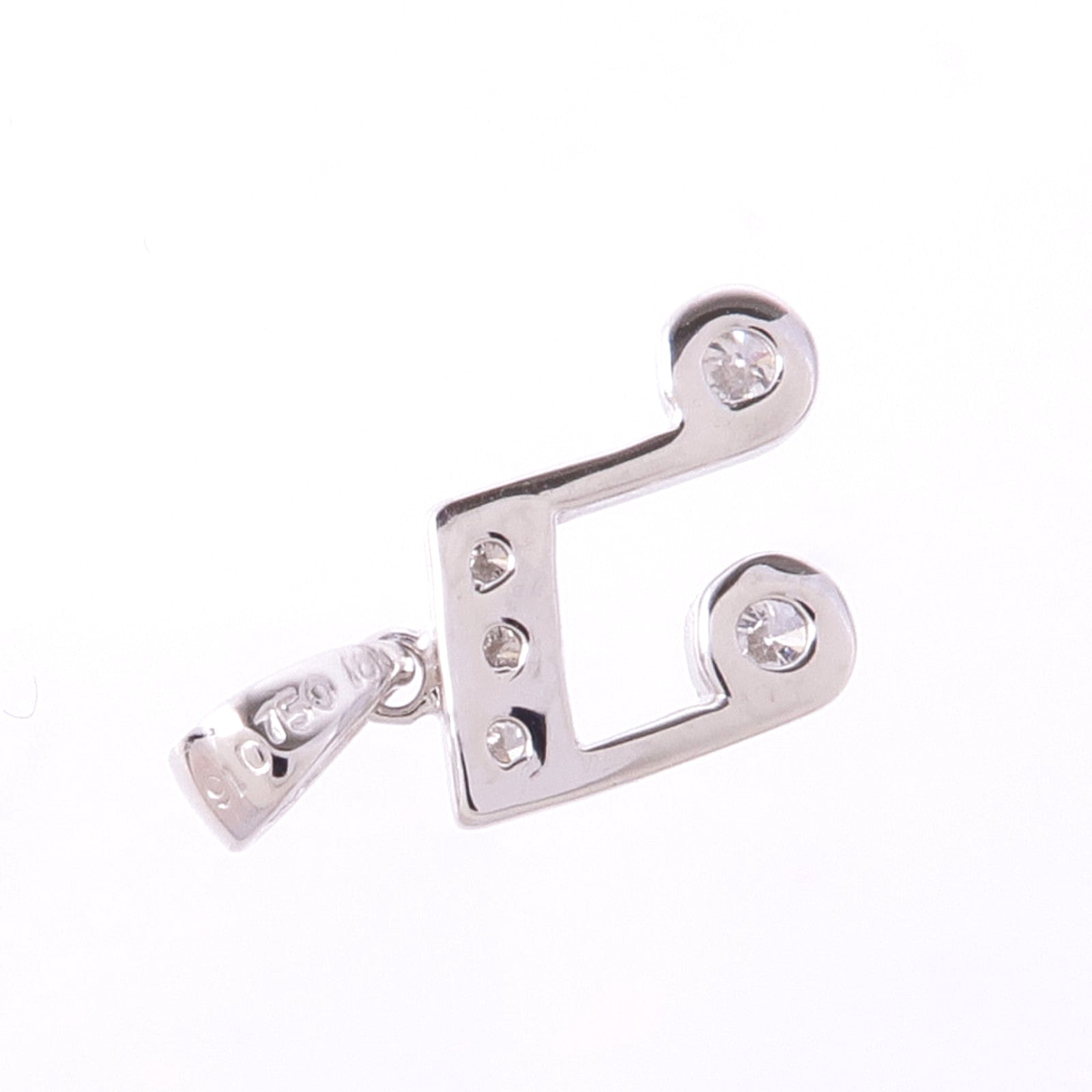 JEWELRY 18K白金Diamond Pendant Top鑽石吊墜