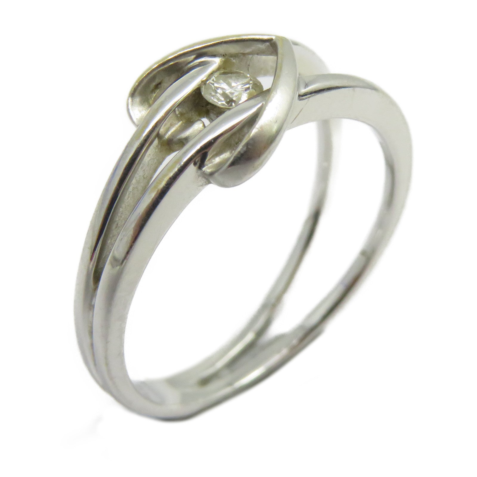 JEWELRY 【激減優惠】18K白金Diamond Ring鑽石戒指US#5.75