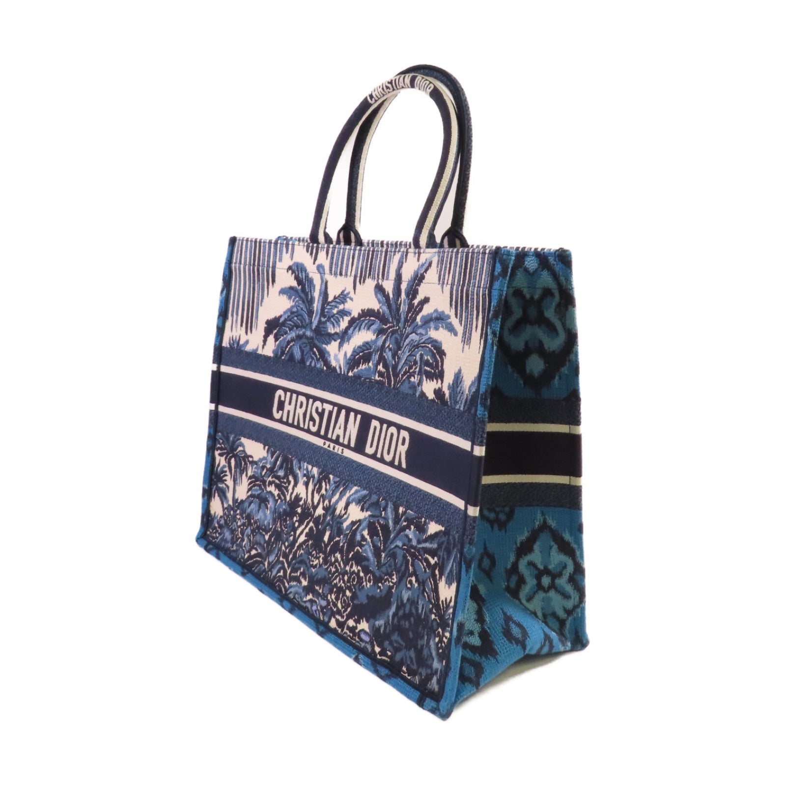 Dior 【激減優惠】帆布Book Tote Bag手挽袋藍色/白色