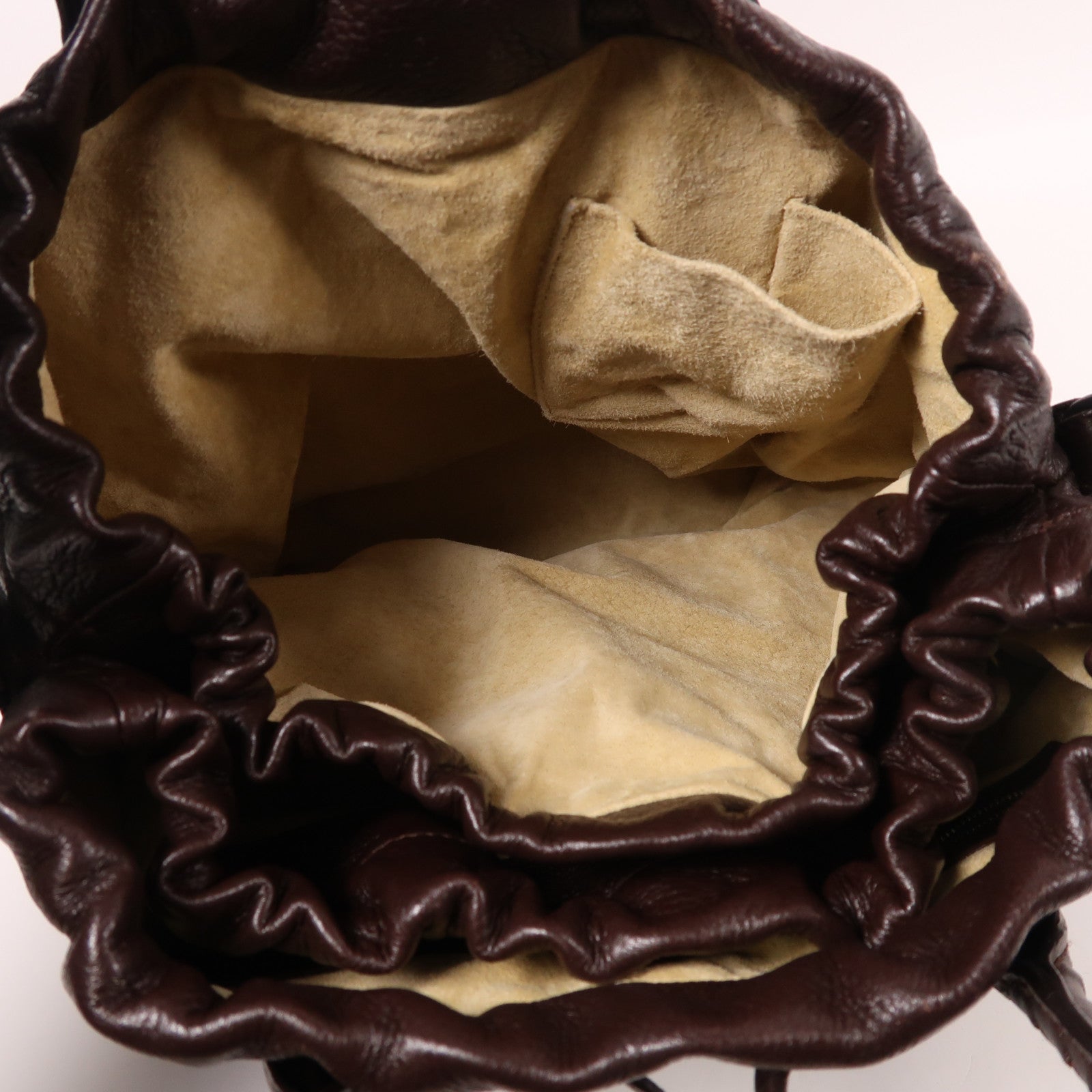 BOTTEGA VENETA 牛皮皮革Hand Bag手挽袋棕色