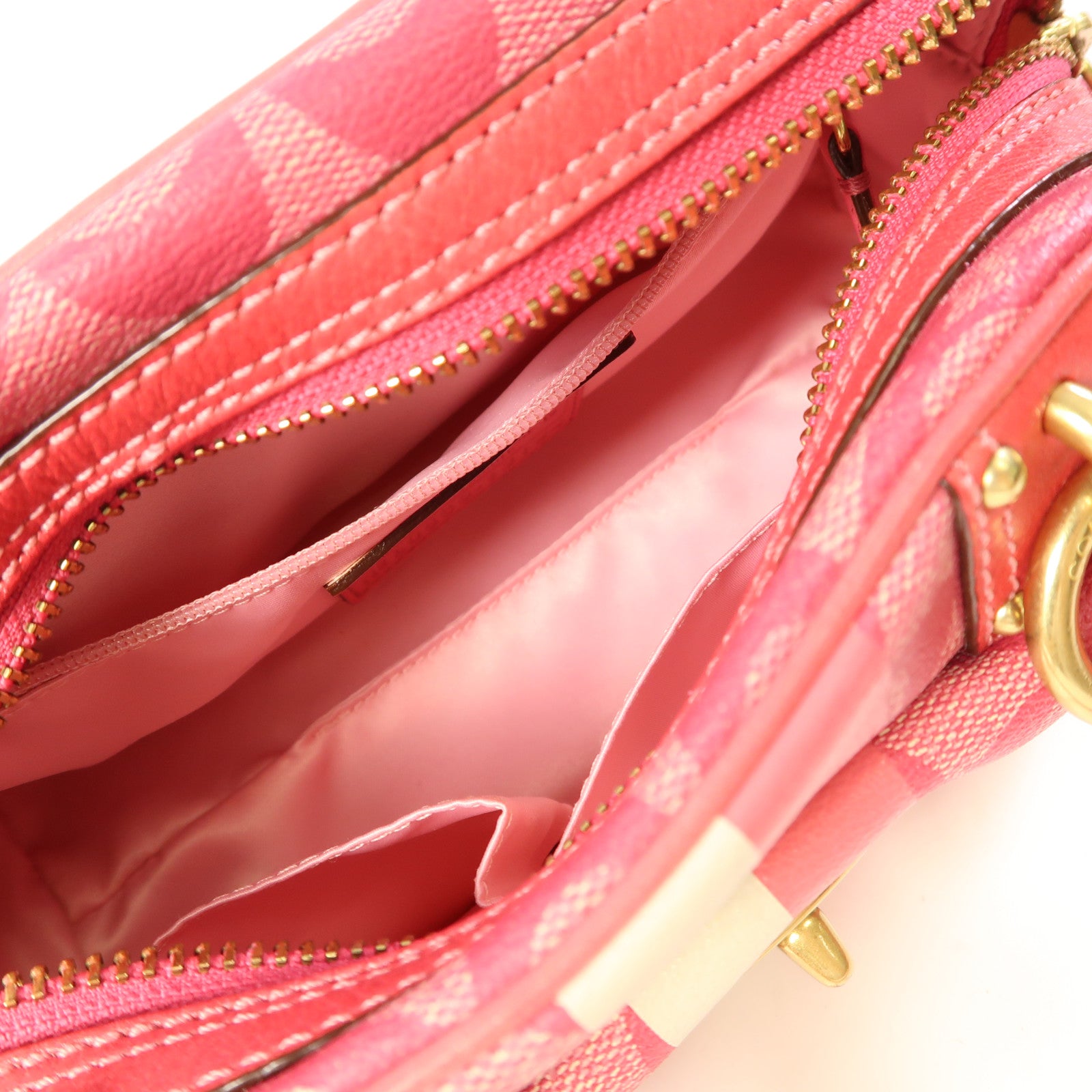 COACH 塗層帆布Hand Bag金扣手挽袋