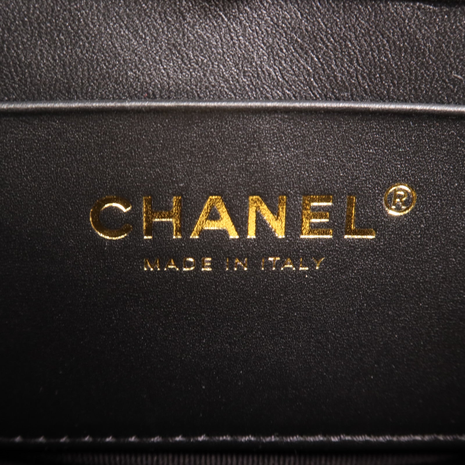 CHANEL 牛皮皮革Vanity金扣手挽肩背兩用袋