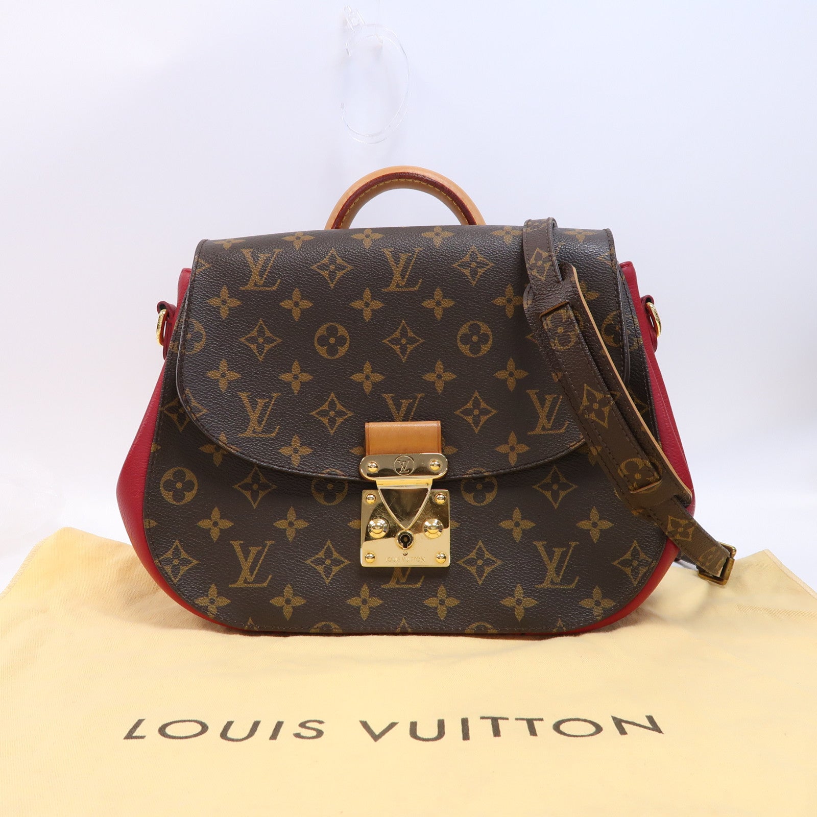 LOUIS VUITTON Monogram Eden MM金扣手挽肩背兩用袋啡色