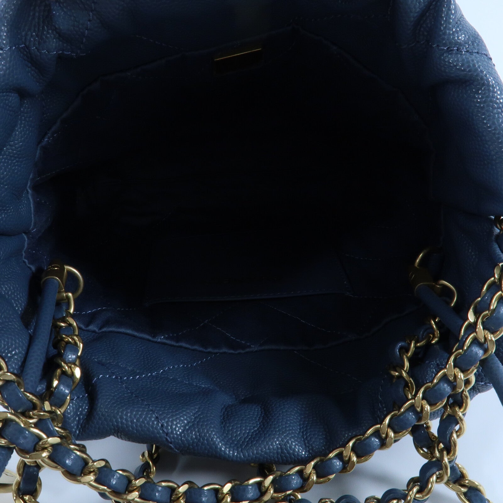 CHANEL 牛皮皮革Chanel 22 Mini金扣鏈帶手挽肩背兩用袋