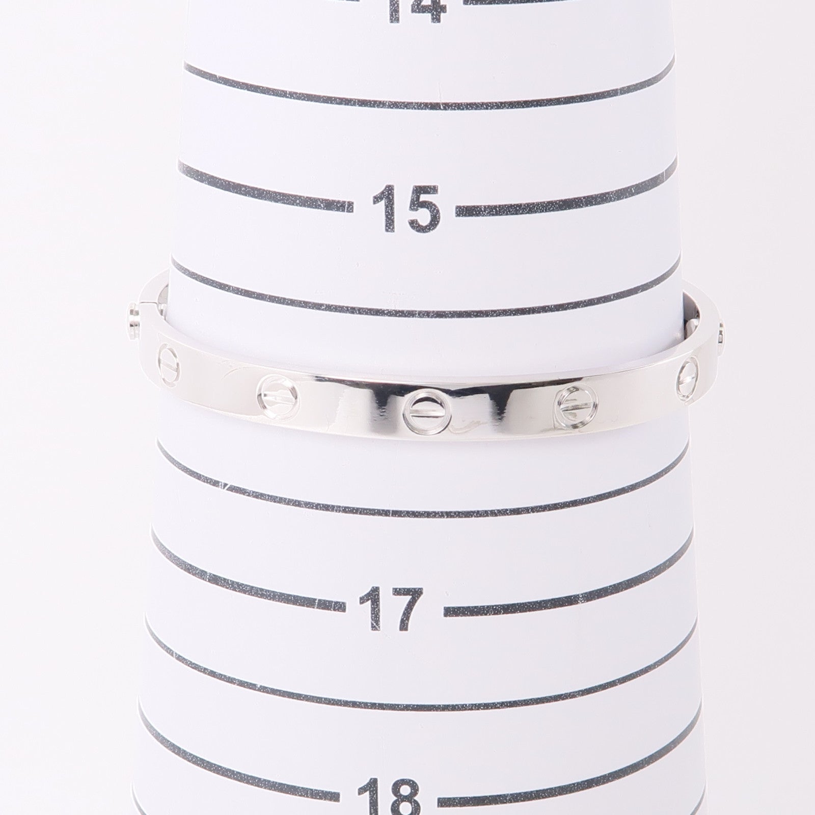 CARTIER 【激減優惠】18K白金Love Bangle手鐲