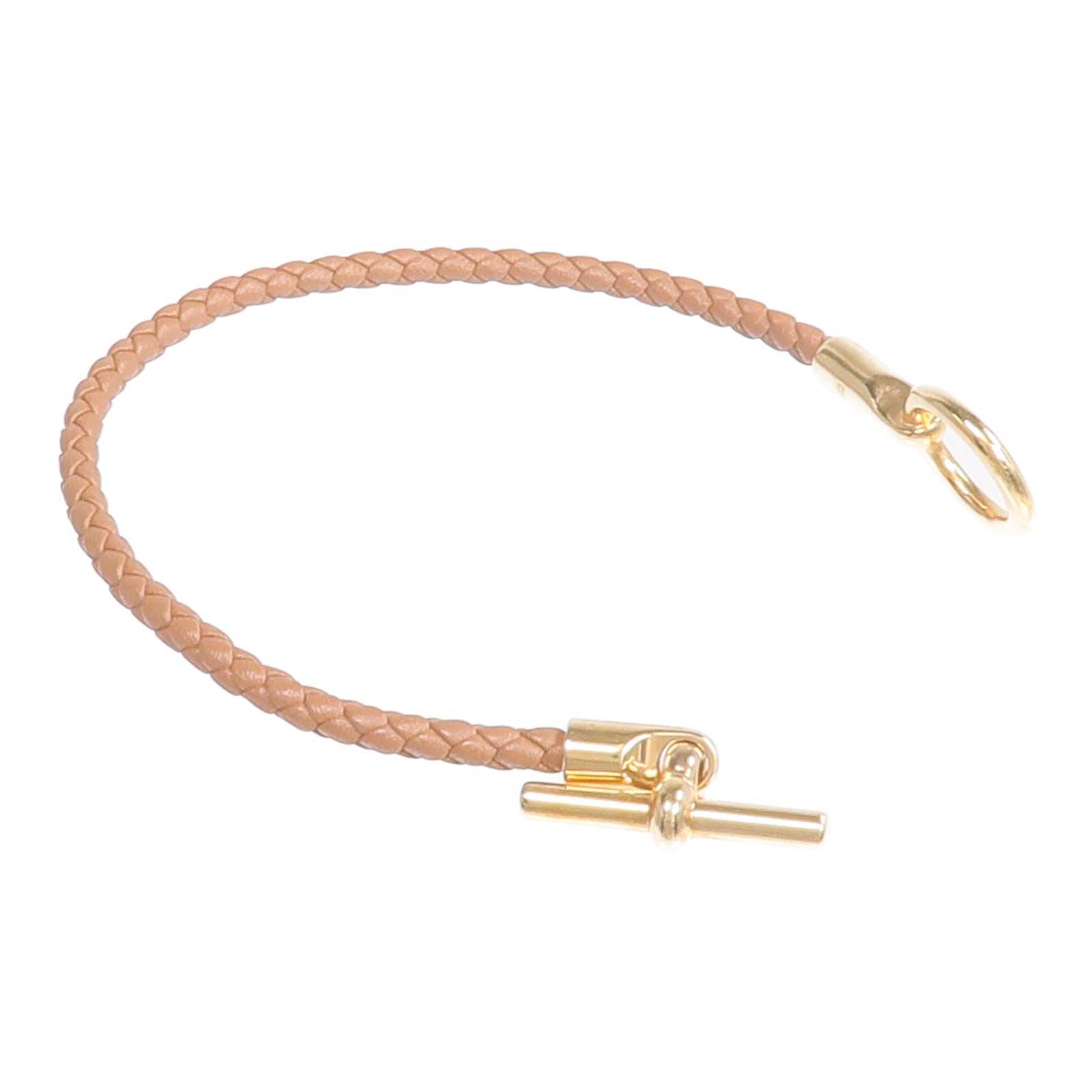 HERMES Swift皮革Glenan H Trio Bracelet金扣手鏈Gold