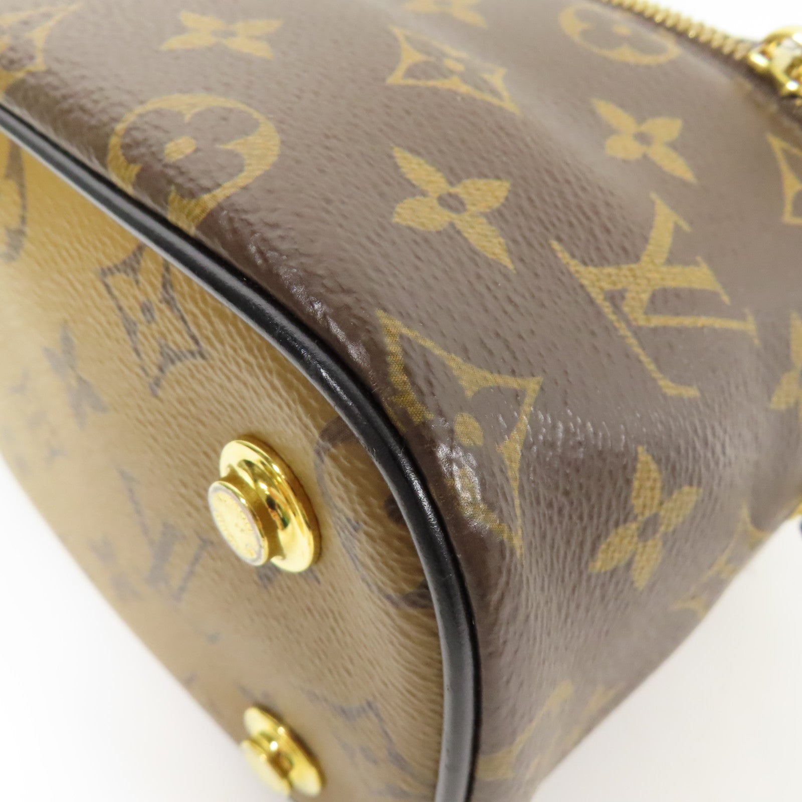 LOUIS VUITTON LV GHW Vanity PM 2 Way Shoulder Bag M45165 Monogram Reverse Brown