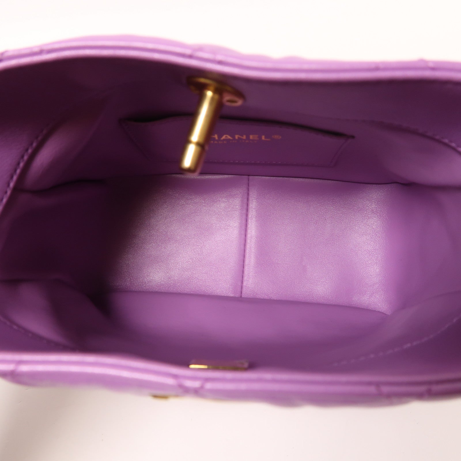 CHANEL 羊皮皮革Pick Me Up Hobo Bag金扣肩背袋