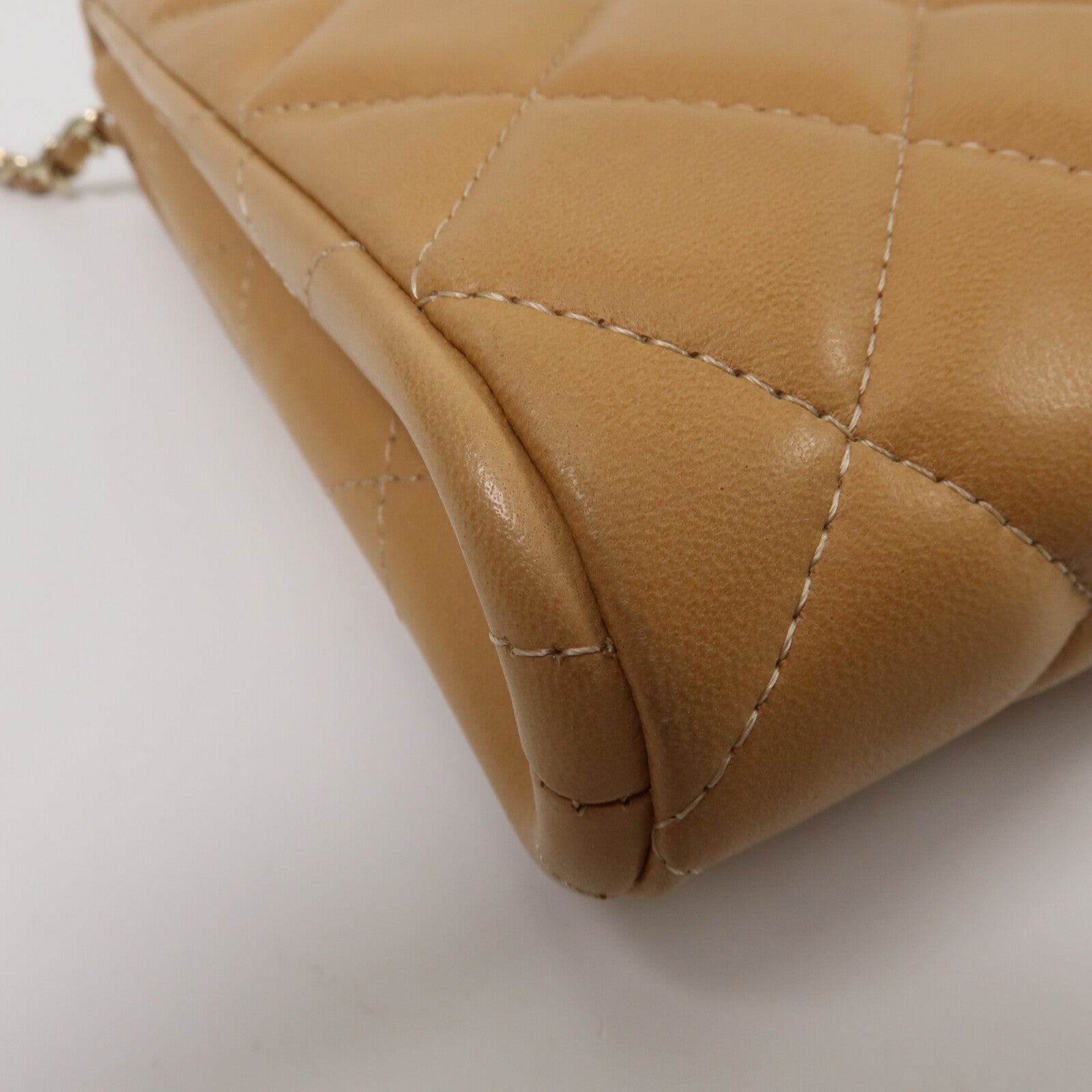 CHANEL 羊皮皮革Timeless Clutch Flap鏈帶肩背袋