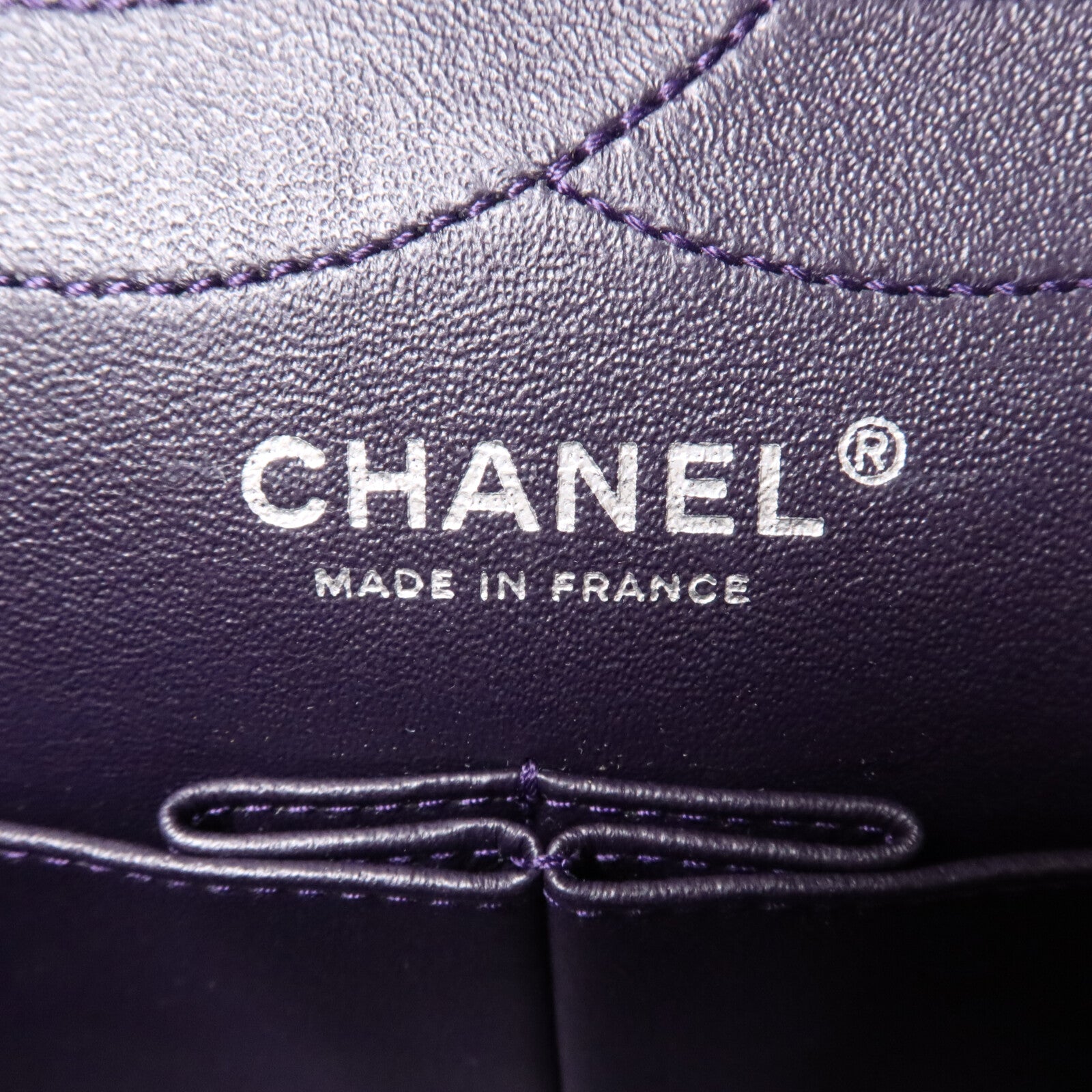 CHANEL 牛皮皮革2.55 Large鏈帶肩背袋