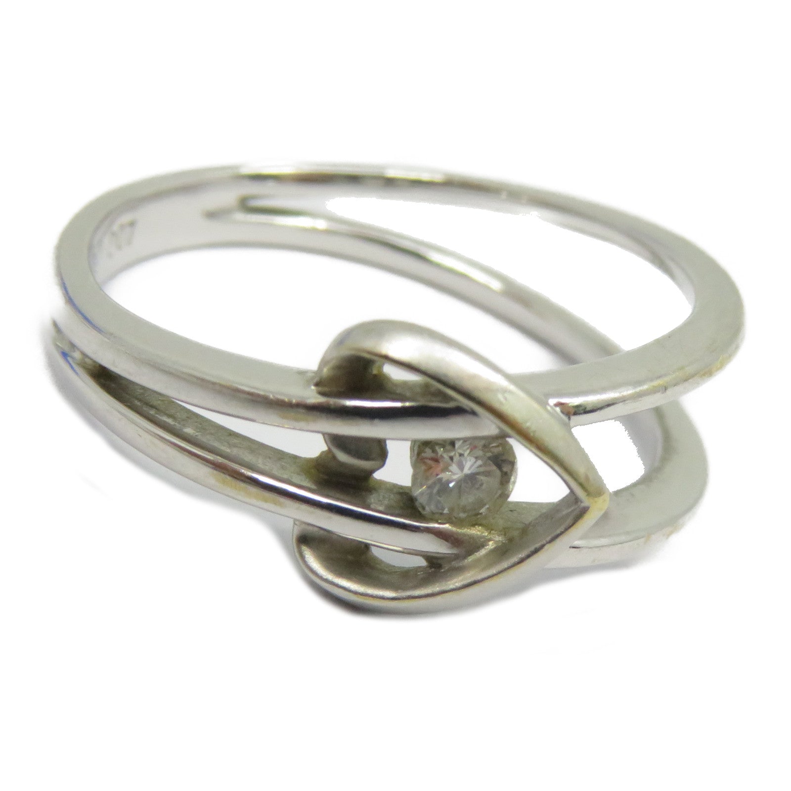 JEWELRY 【激減優惠】18K白金Diamond Ring鑽石戒指US#5.75