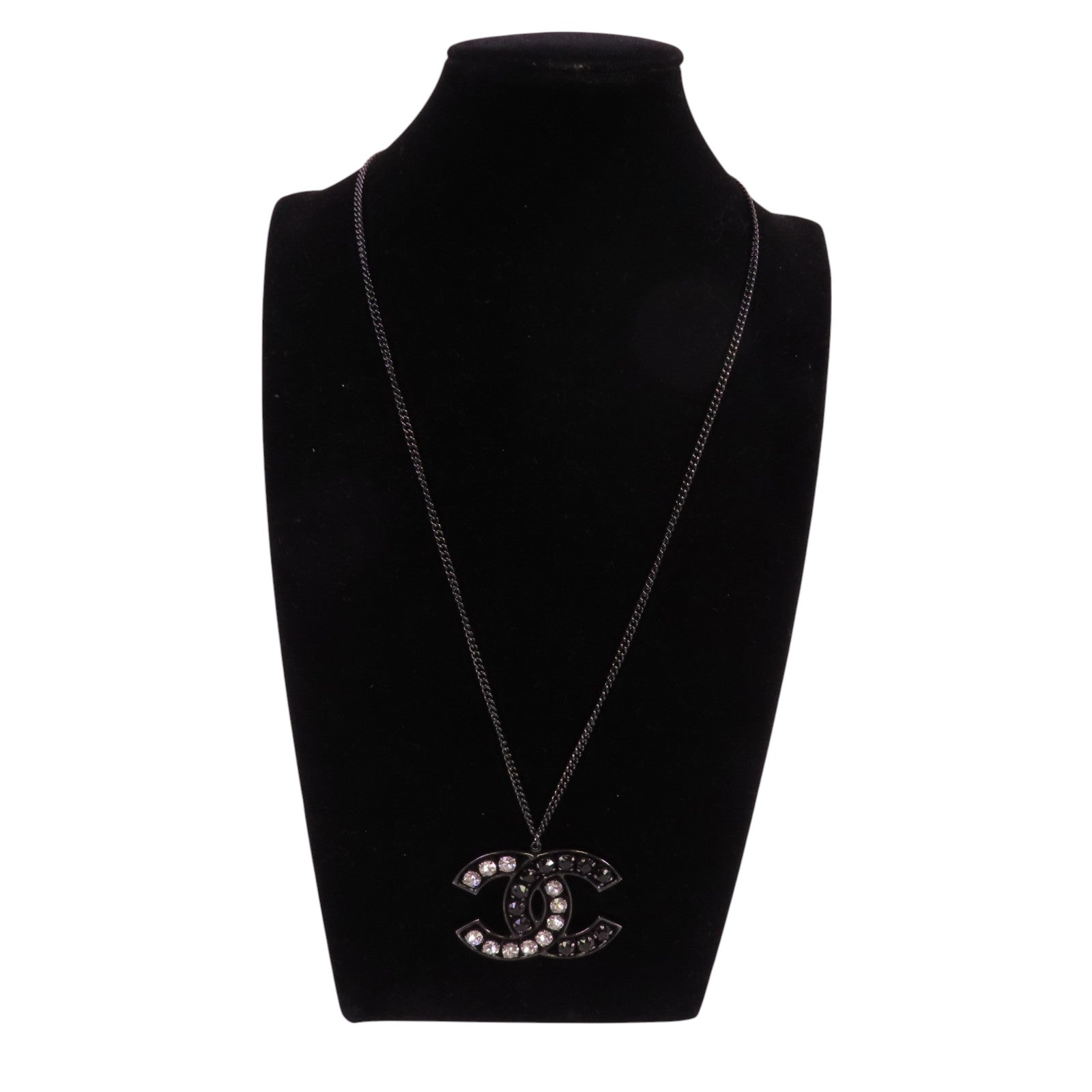 CHANEL 金屬/水鑽CC Necklace項鏈