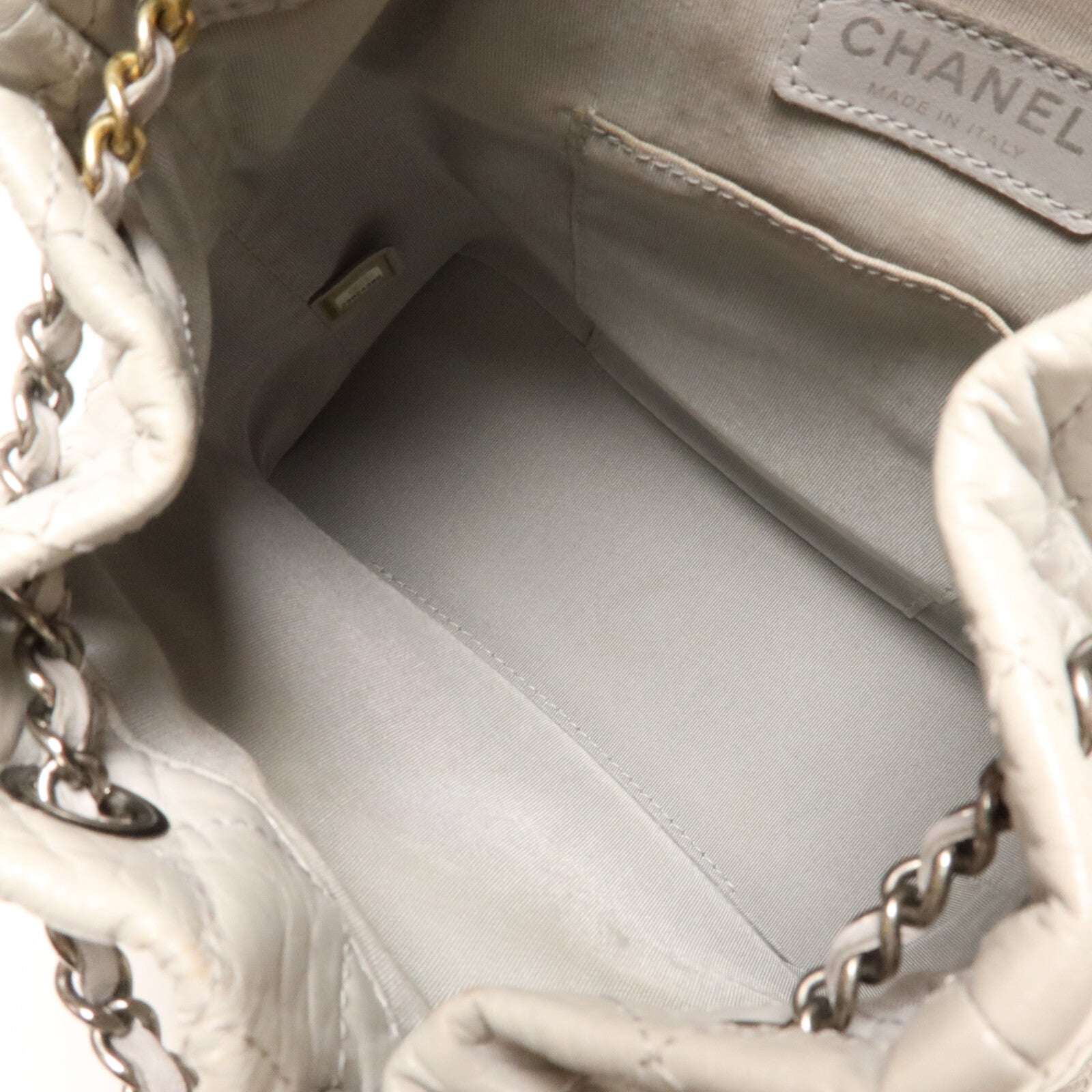 CHANEL 羊皮皮革Gabrielle Backpack Small鏈帶背包