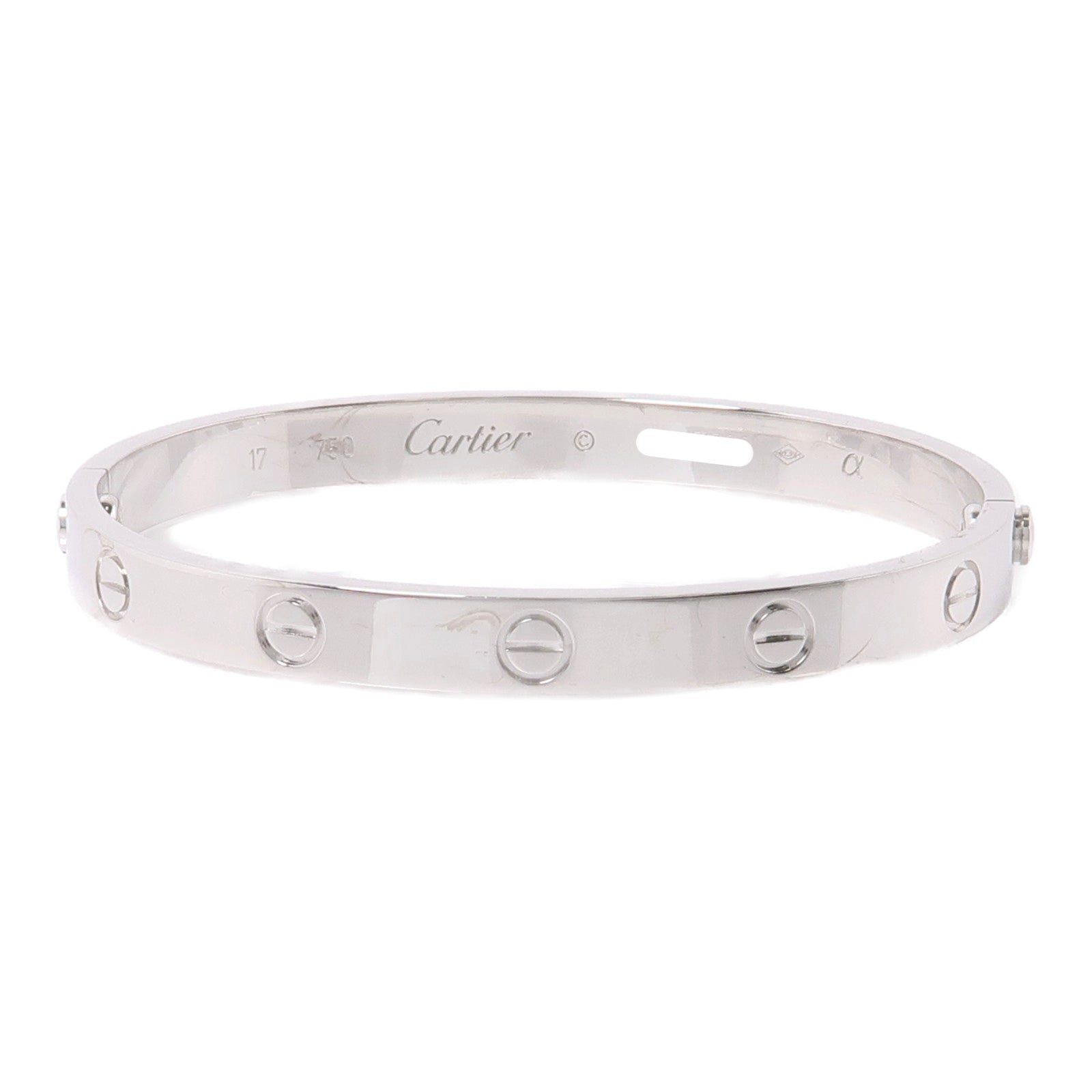 CARTIER 【激減優惠】18K白金Love Bangle手鐲