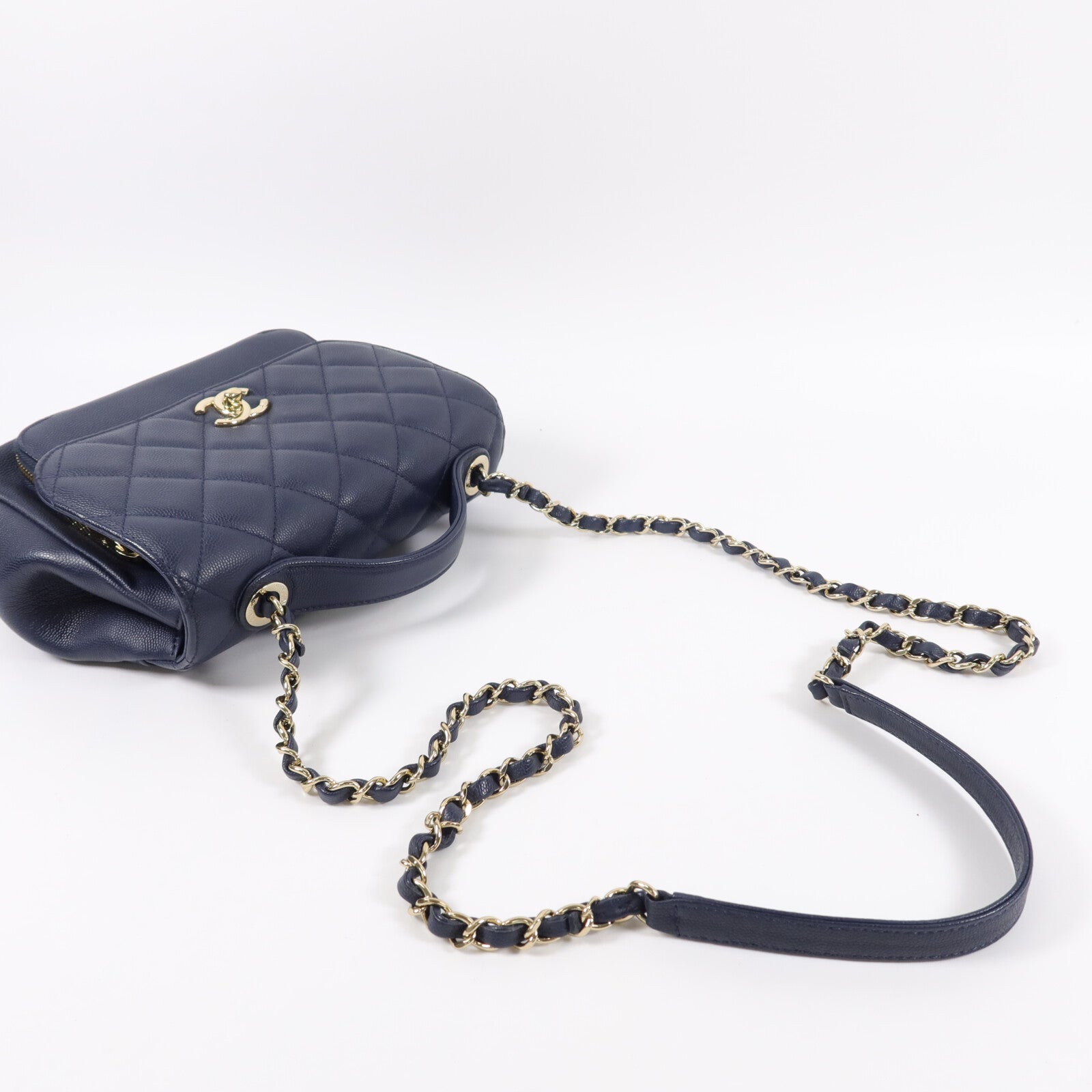 CHANEL 牛皮皮革Business Affinity Medium手挽肩背兩用袋