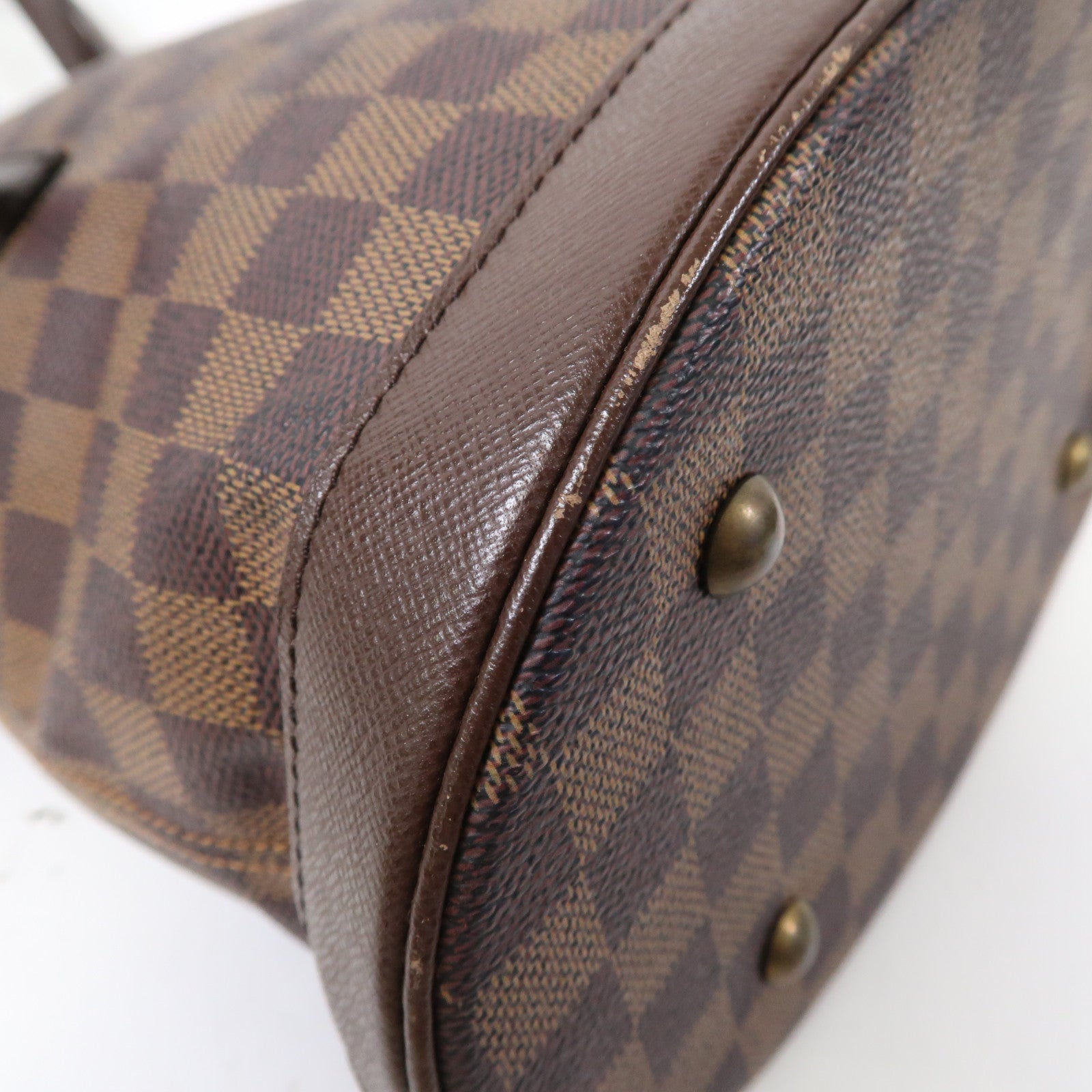 LOUIS VUITTON Damier Marais金扣肩背袋啡色