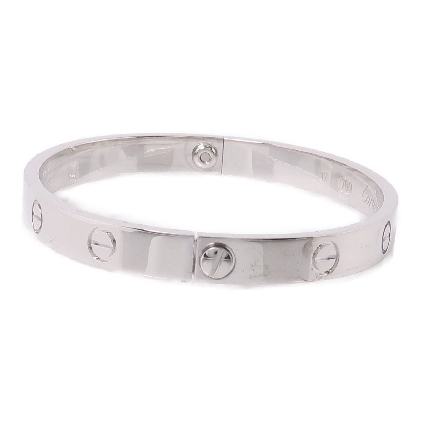 CARTIER 【激減優惠】18K白金Love Bangle手鐲