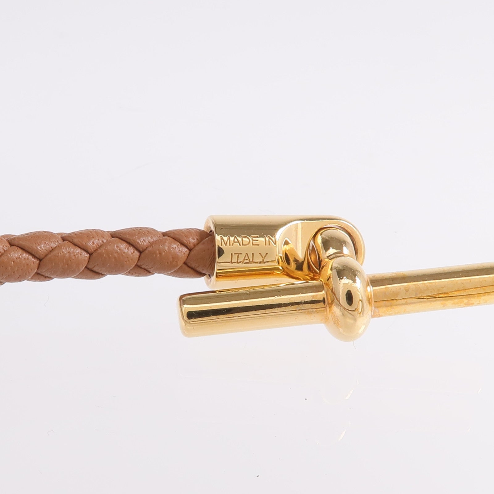 HERMES Swift皮革Glenan H Trio Bracelet金扣手鏈Gold