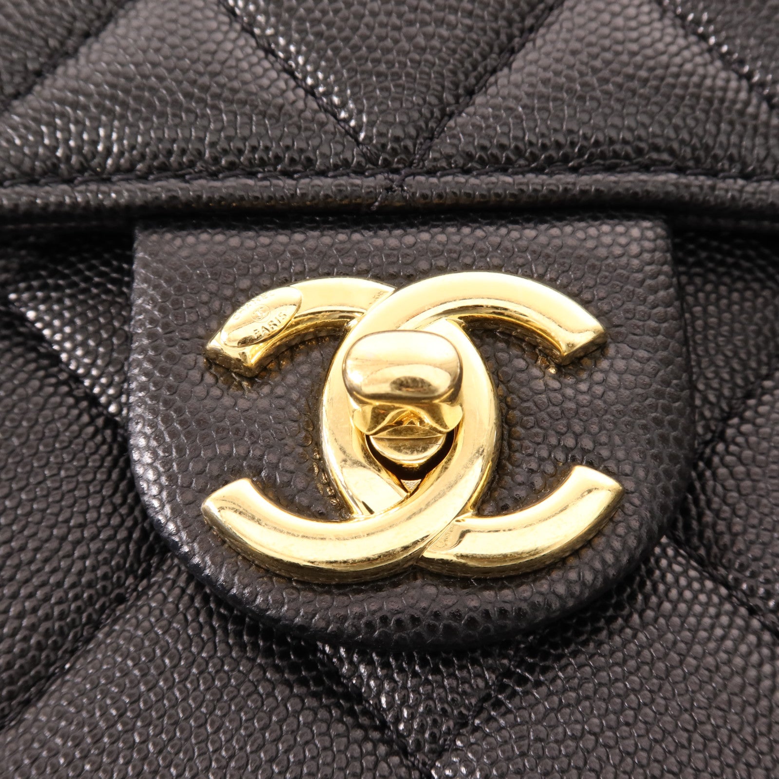 CHANEL 牛皮皮革Vanity金扣手挽肩背兩用袋