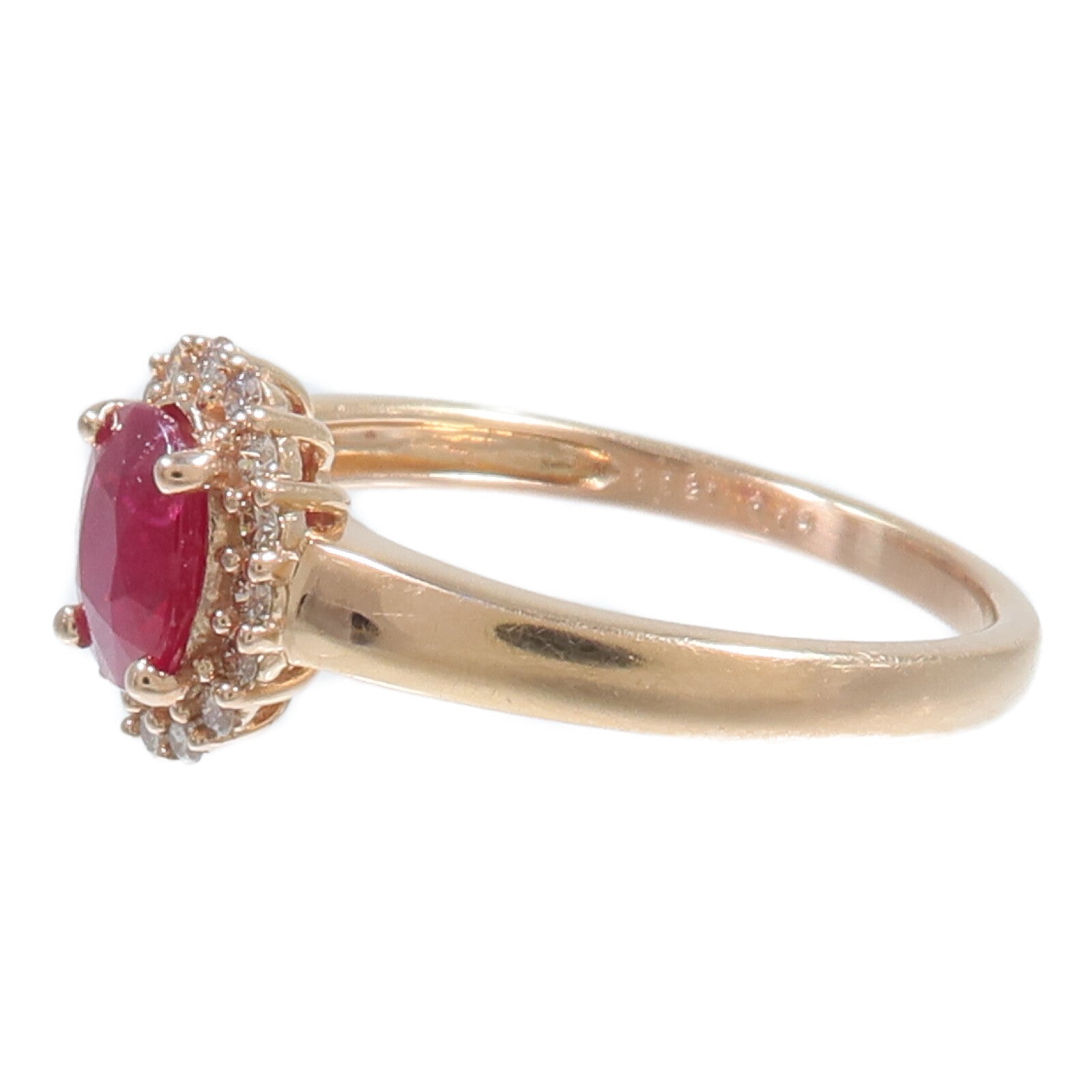 JEWELRY 18K玫瑰金Ruby Diamond Ring紅寶石/鑽石戒指
