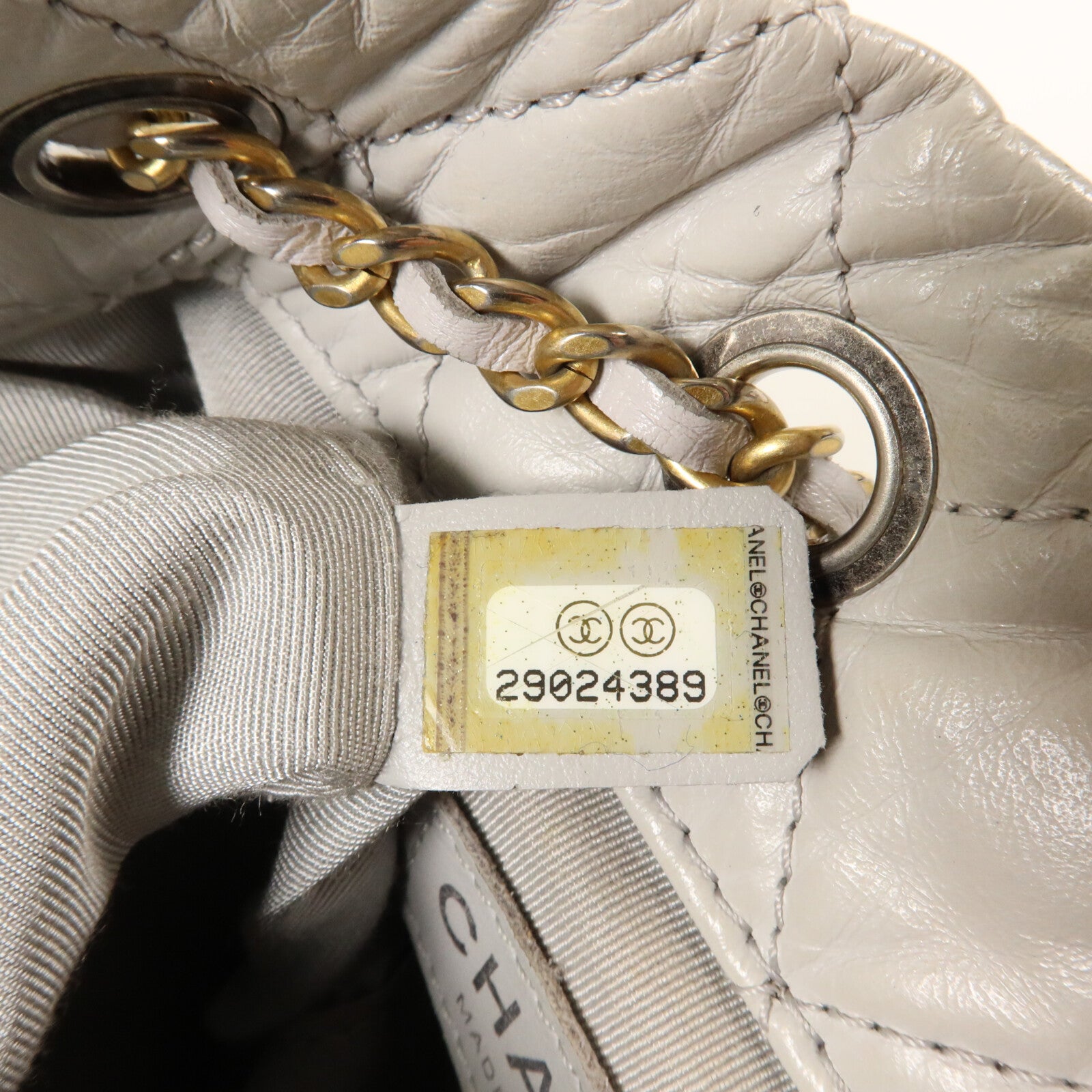 CHANEL 羊皮皮革Gabrielle Backpack Small鏈帶背包