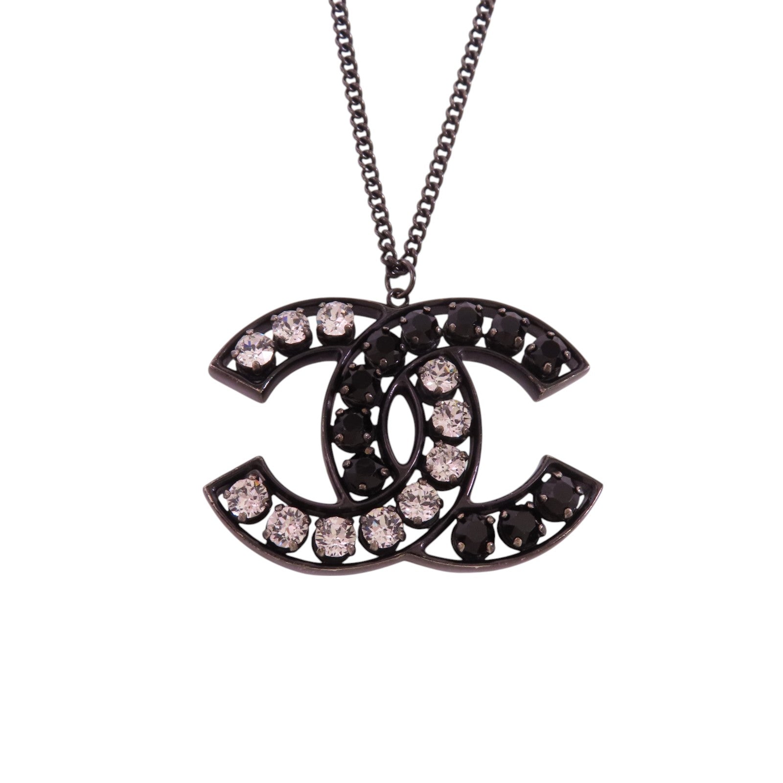 CHANEL 金屬/水鑽CC Necklace項鏈