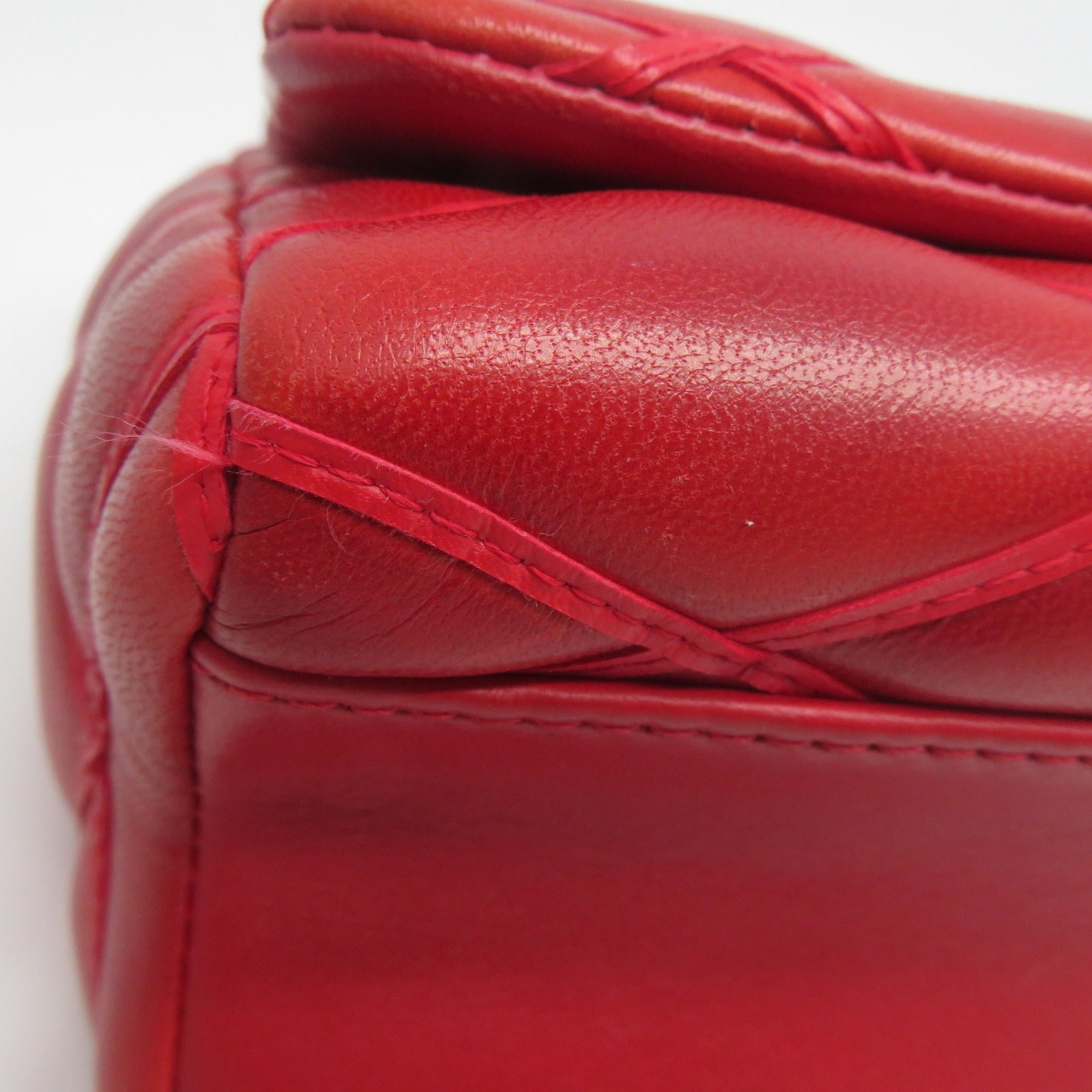 LOUIS VUITTON **【清倉大減價】Malletage Go-14 PM銀扣鏈帶肩背袋紅色