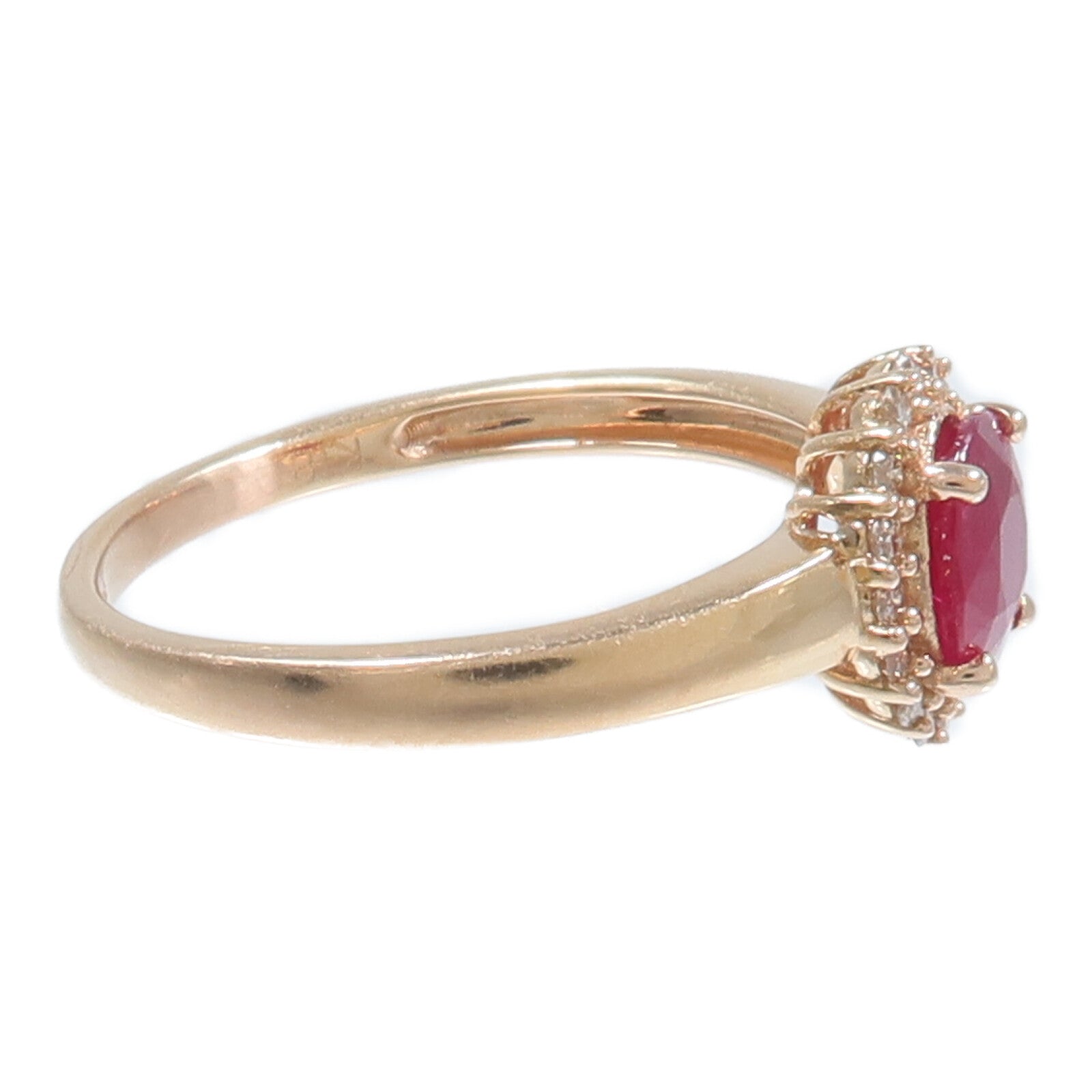 JEWELRY 18K玫瑰金Ruby Diamond Ring紅寶石/鑽石戒指