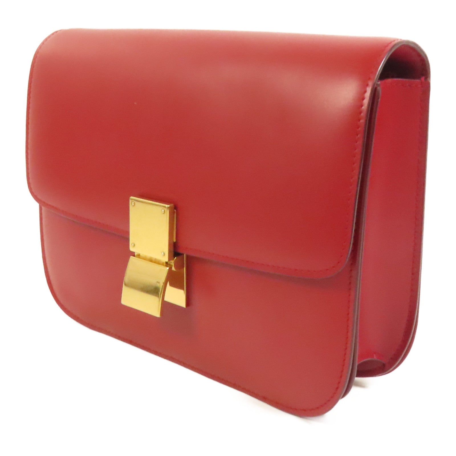 CELINE 牛皮皮革Classic Bag Medium金扣肩背袋