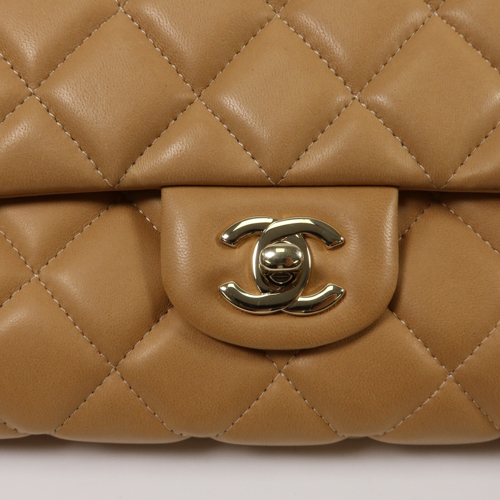 CHANEL 羊皮皮革Timeless Clutch Flap鏈帶肩背袋