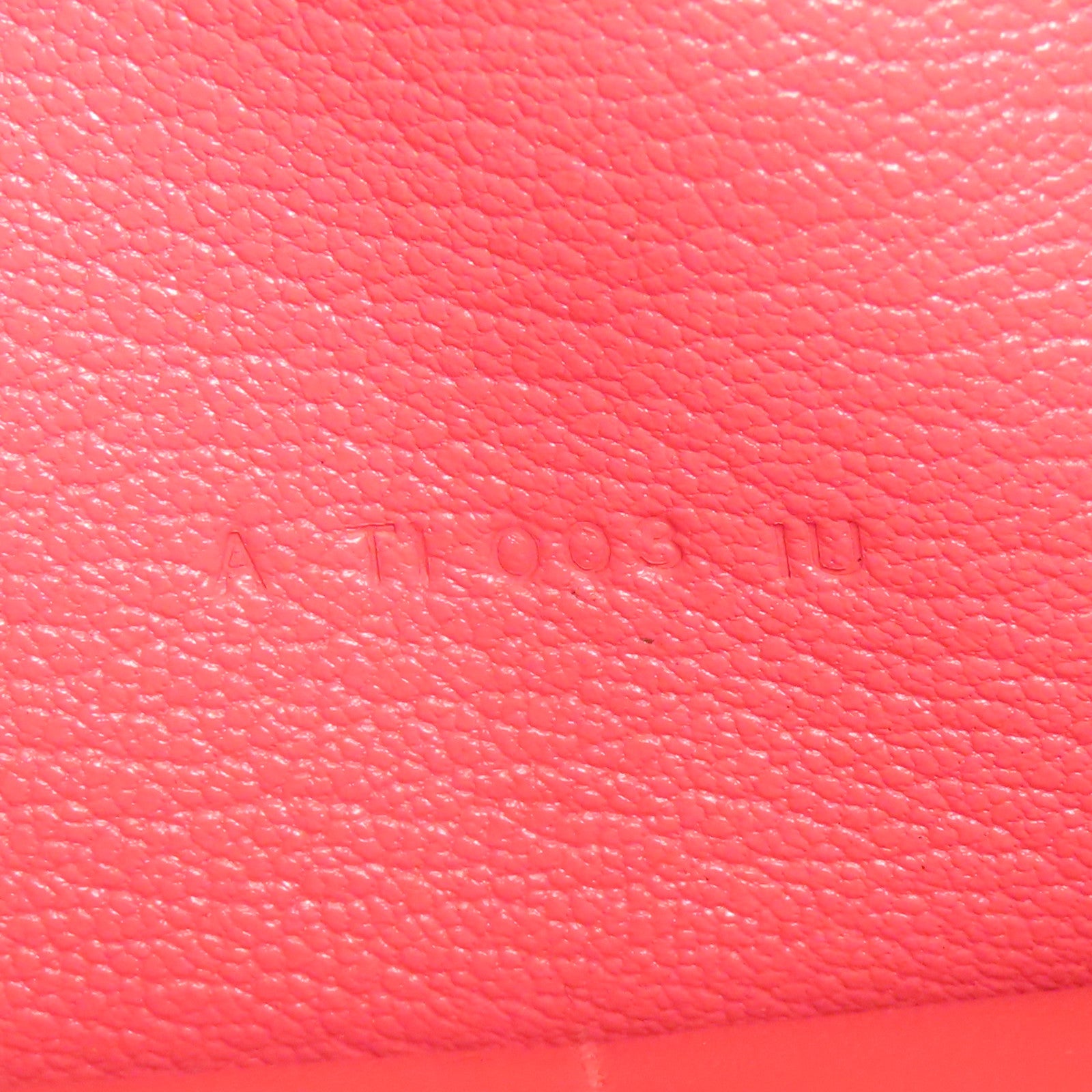 HERMES Chevre皮革Kelly Wallet銀扣長錢包Rose Lipstick