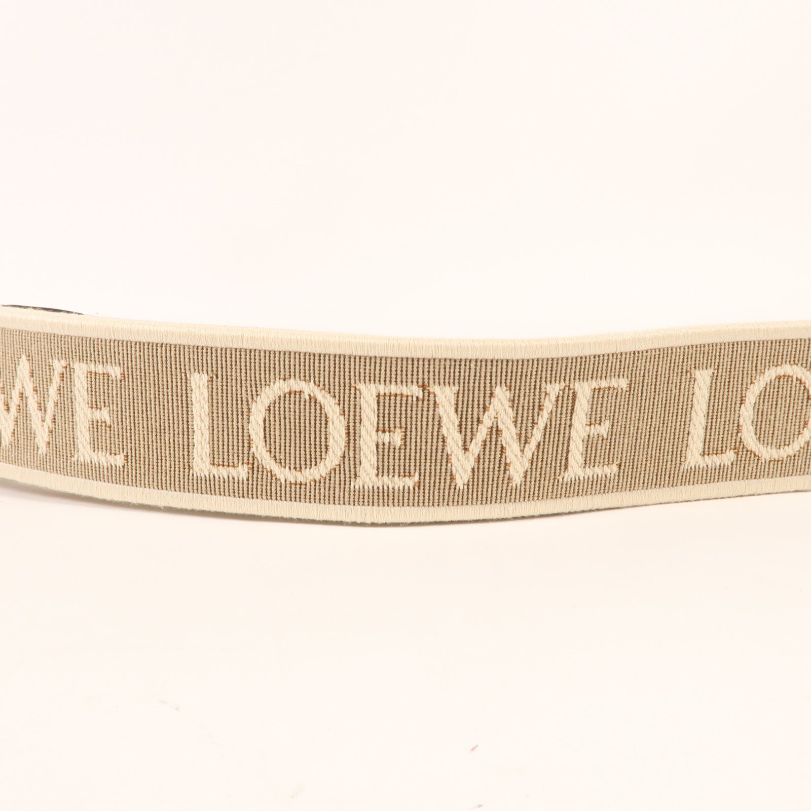 LOEWE 帆布Shoulder Strap金扣　肩背帶
