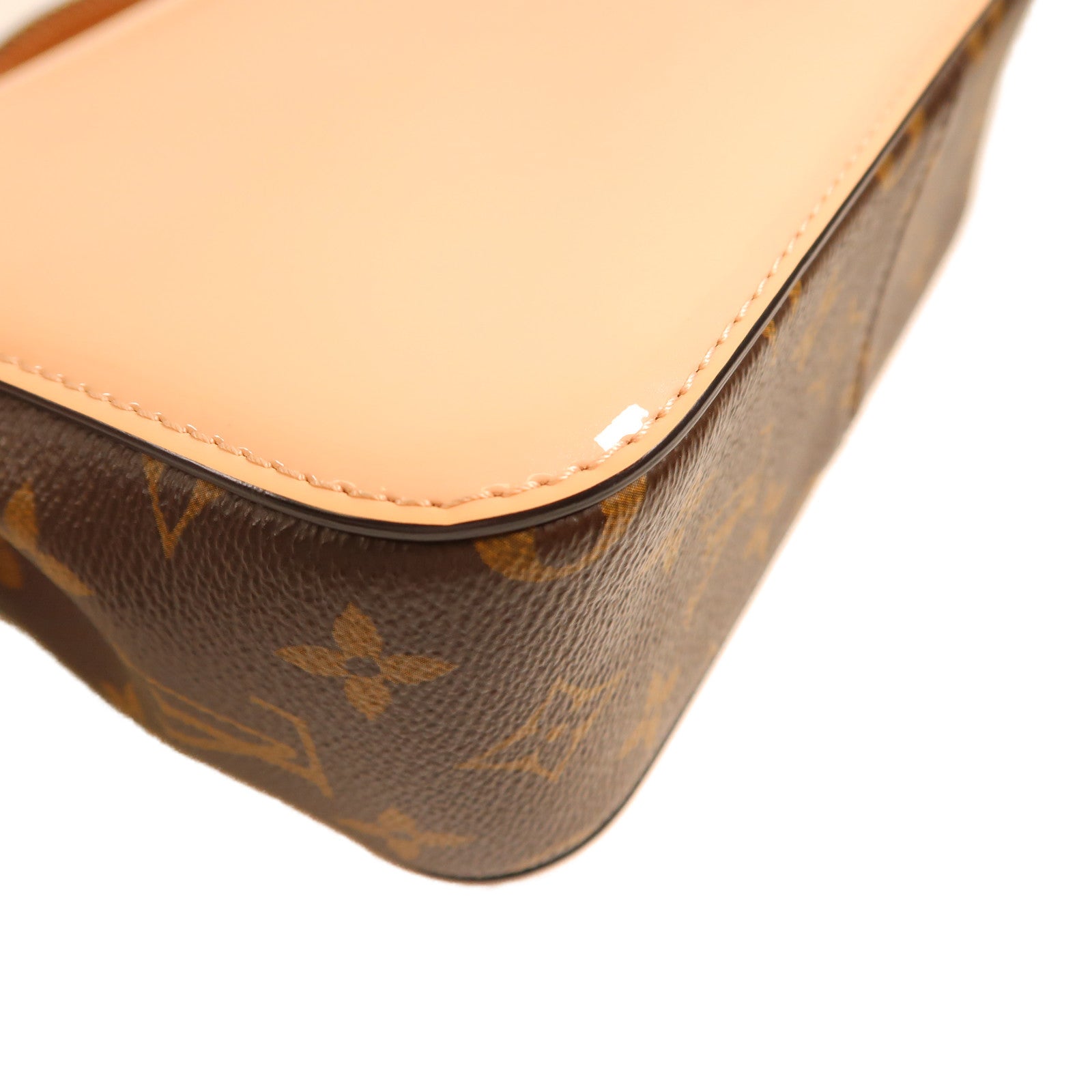 LOUIS VUITTON LV GHW Cherrywood 2 Way Bag M53355 Monogram/Patent Pink/Brown