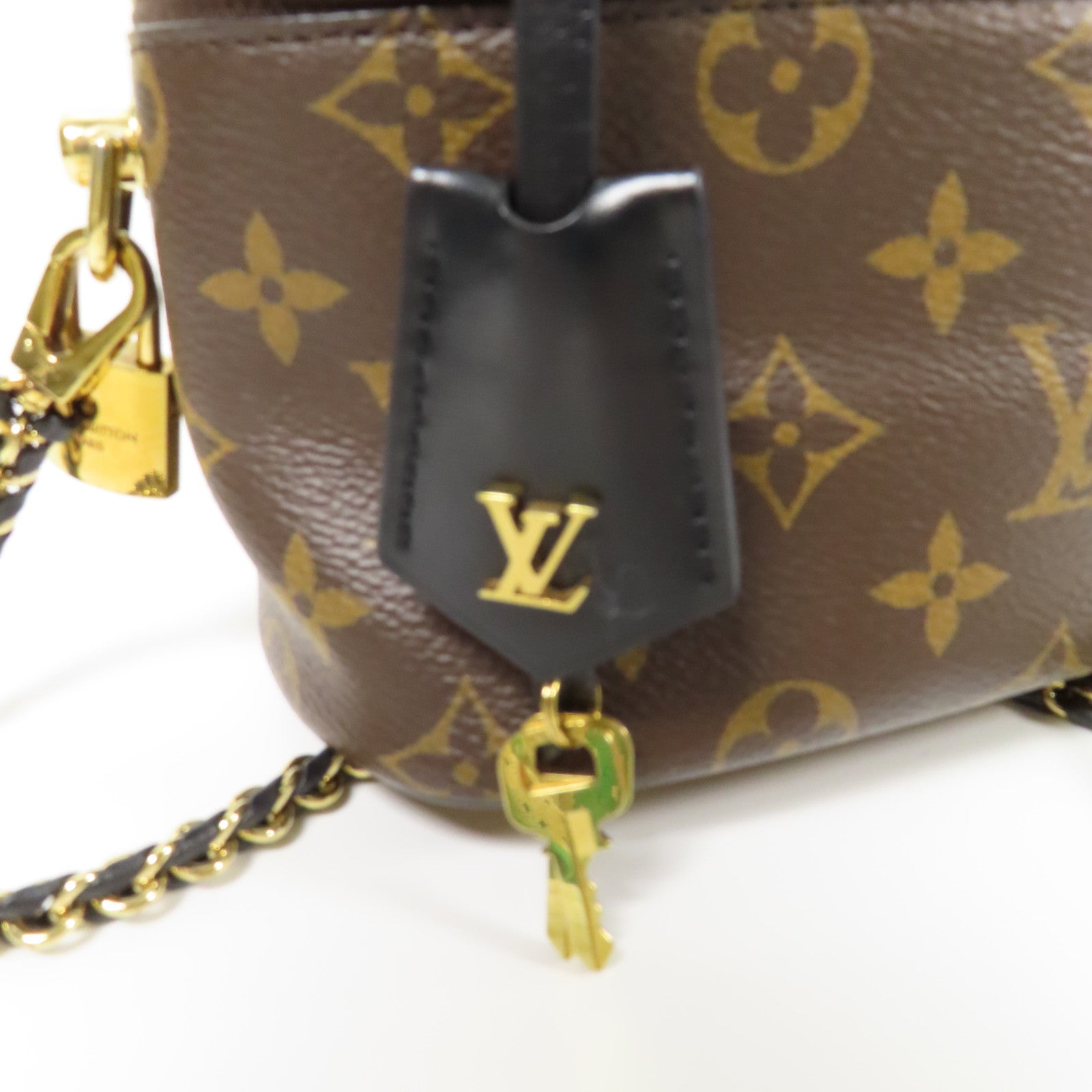 LOUIS VUITTON LV GHW Vanity PM 2 Way Shoulder Bag M45165 Monogram Reverse Brown