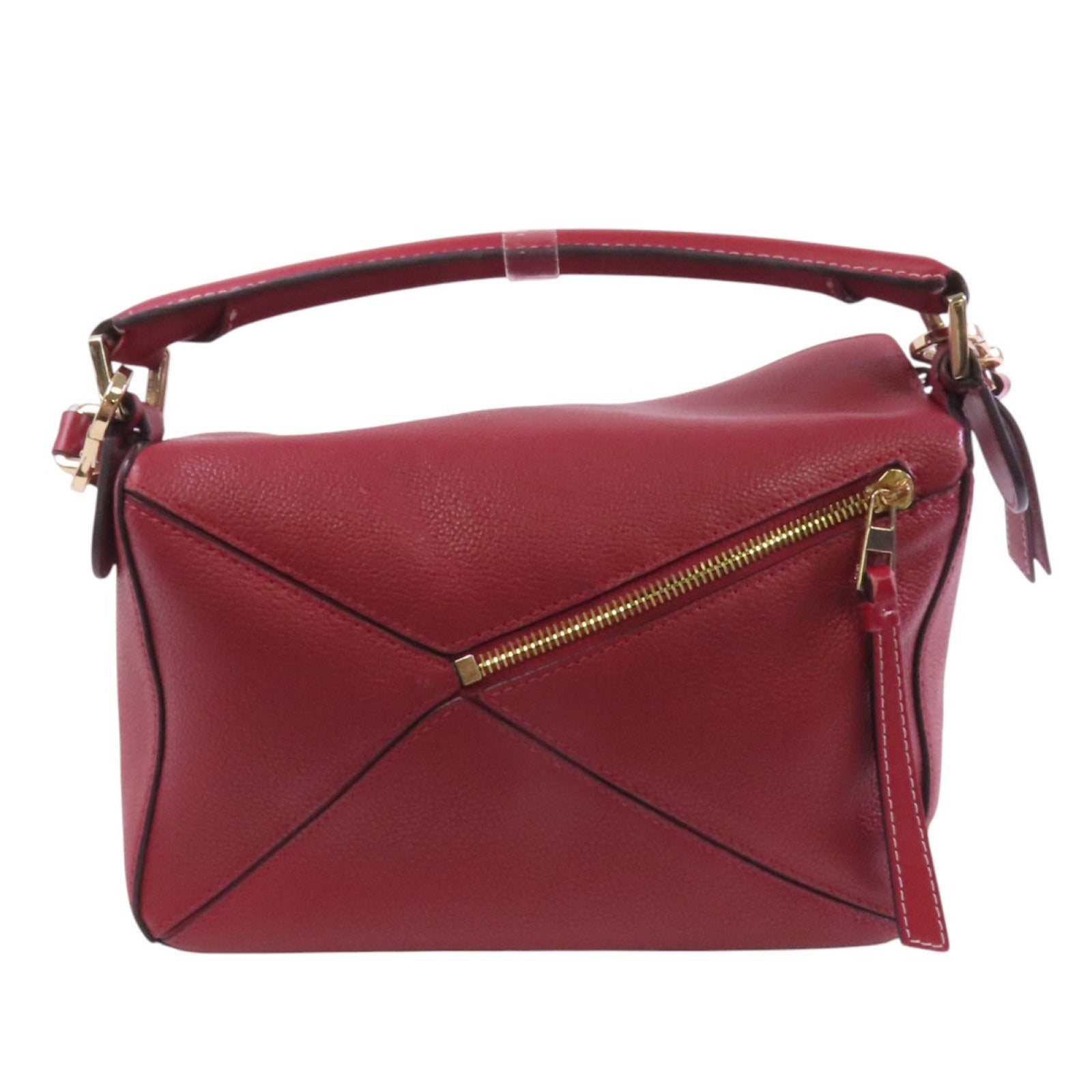 LOEWE 牛皮皮革Puzzle Small金扣手挽肩背兩用袋