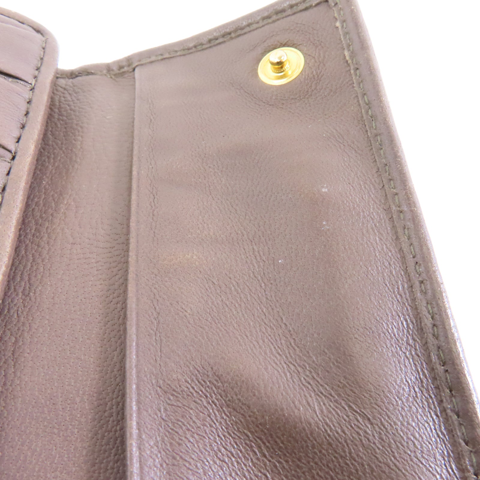 Miu Miu 羊皮皮革Key Case金扣鎖匙包